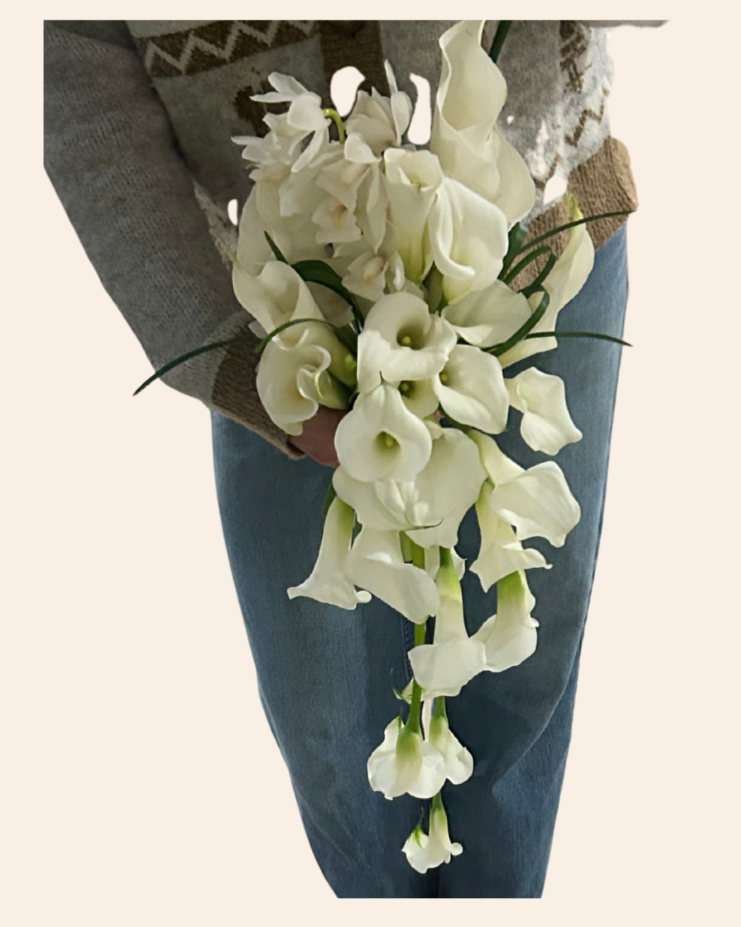 Calla Lilly Cascading Bridal Bouquet