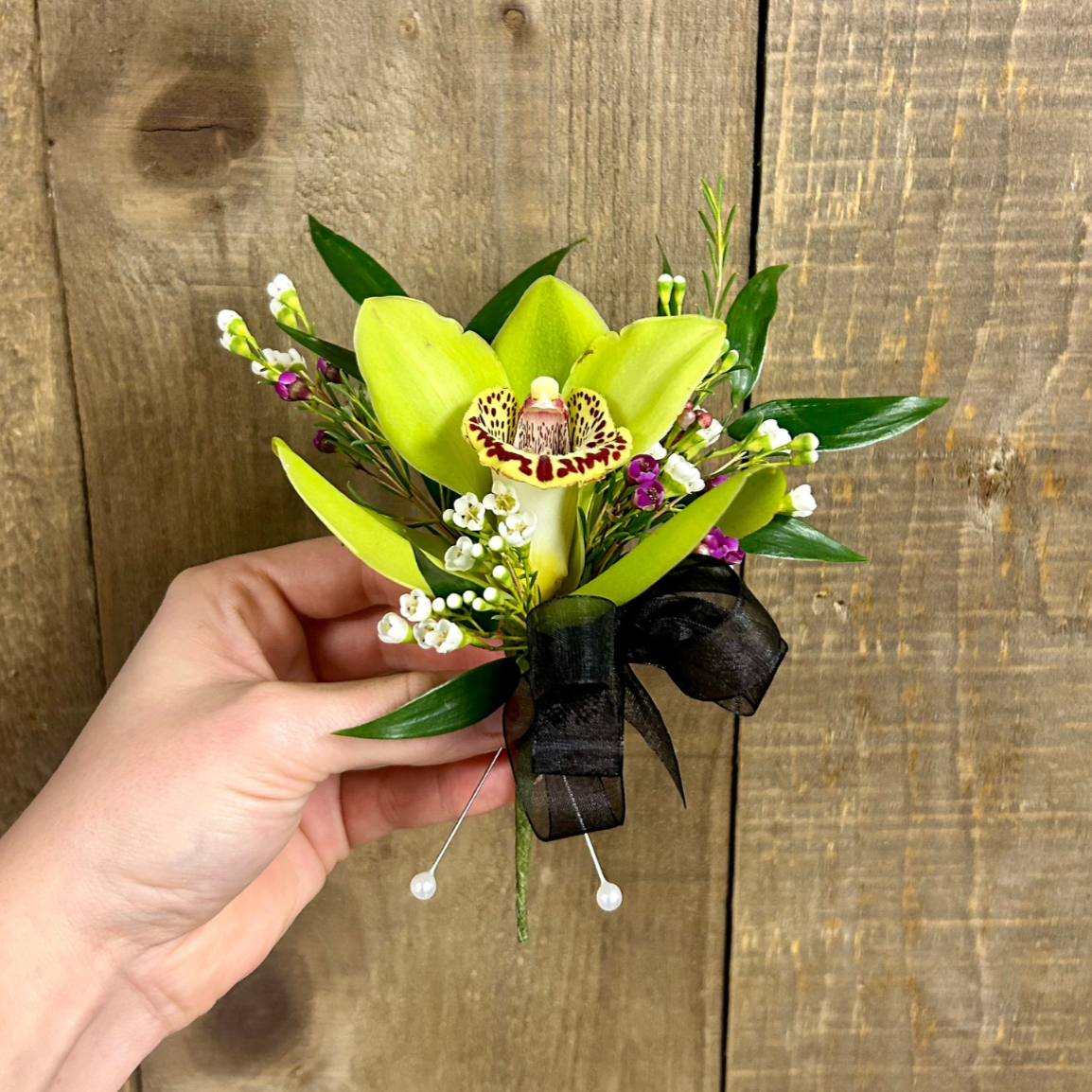 Cymbidium Orchid Boutonniere