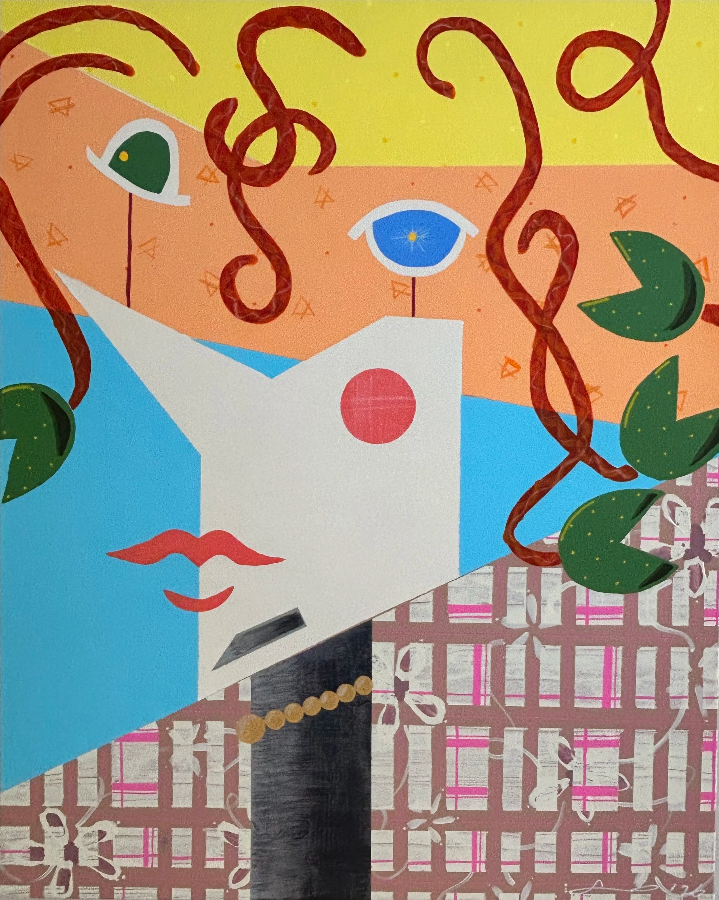 “The Other Kay” (3of3) Acrylic on wrapped canvas. 30”h x 24”w. 2026. $600.
