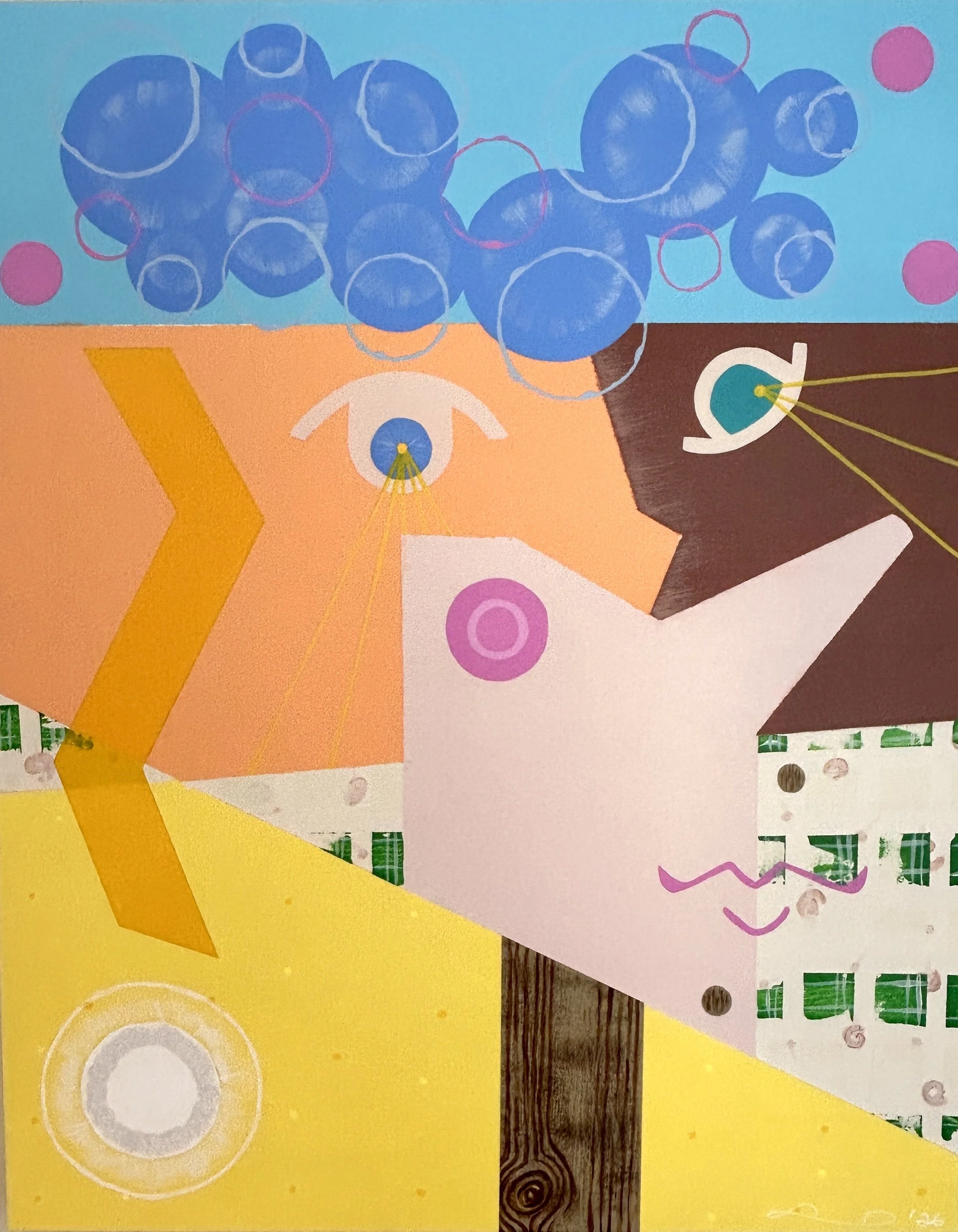 “The Other Kay” (1of3) Acrylic on wrapped canvas. 30”h x 24”w. 2026. $600.