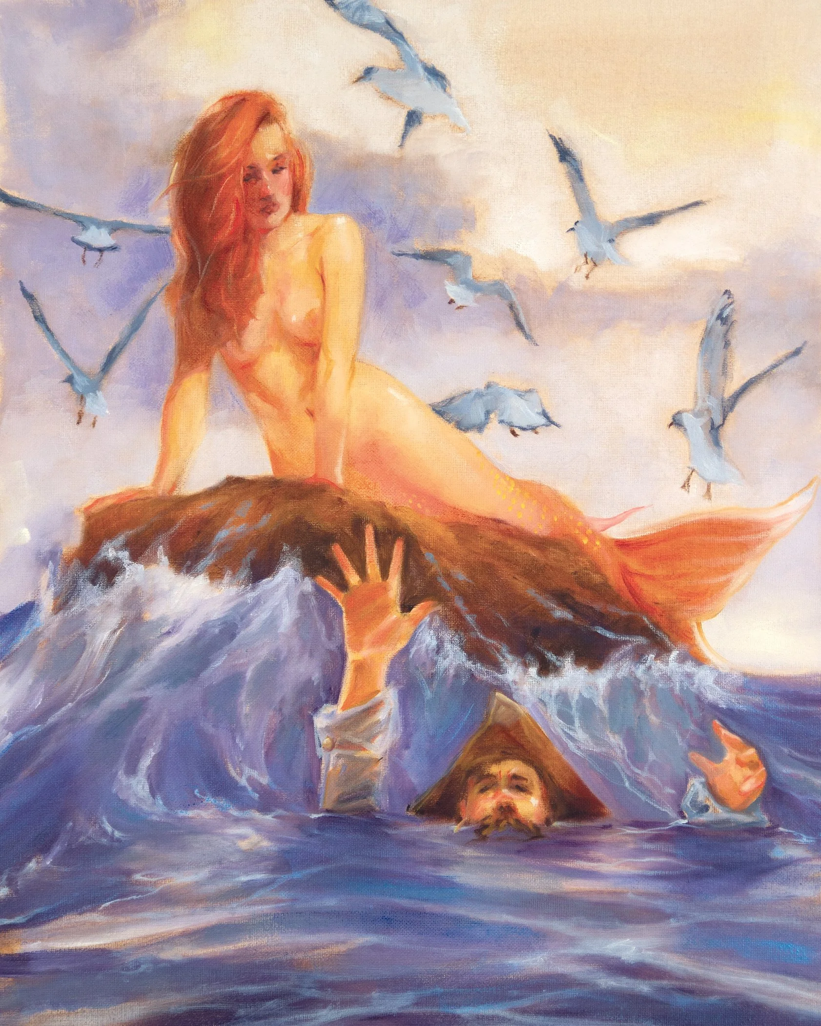 The Little Mermaid, 16x20, oil on canvas