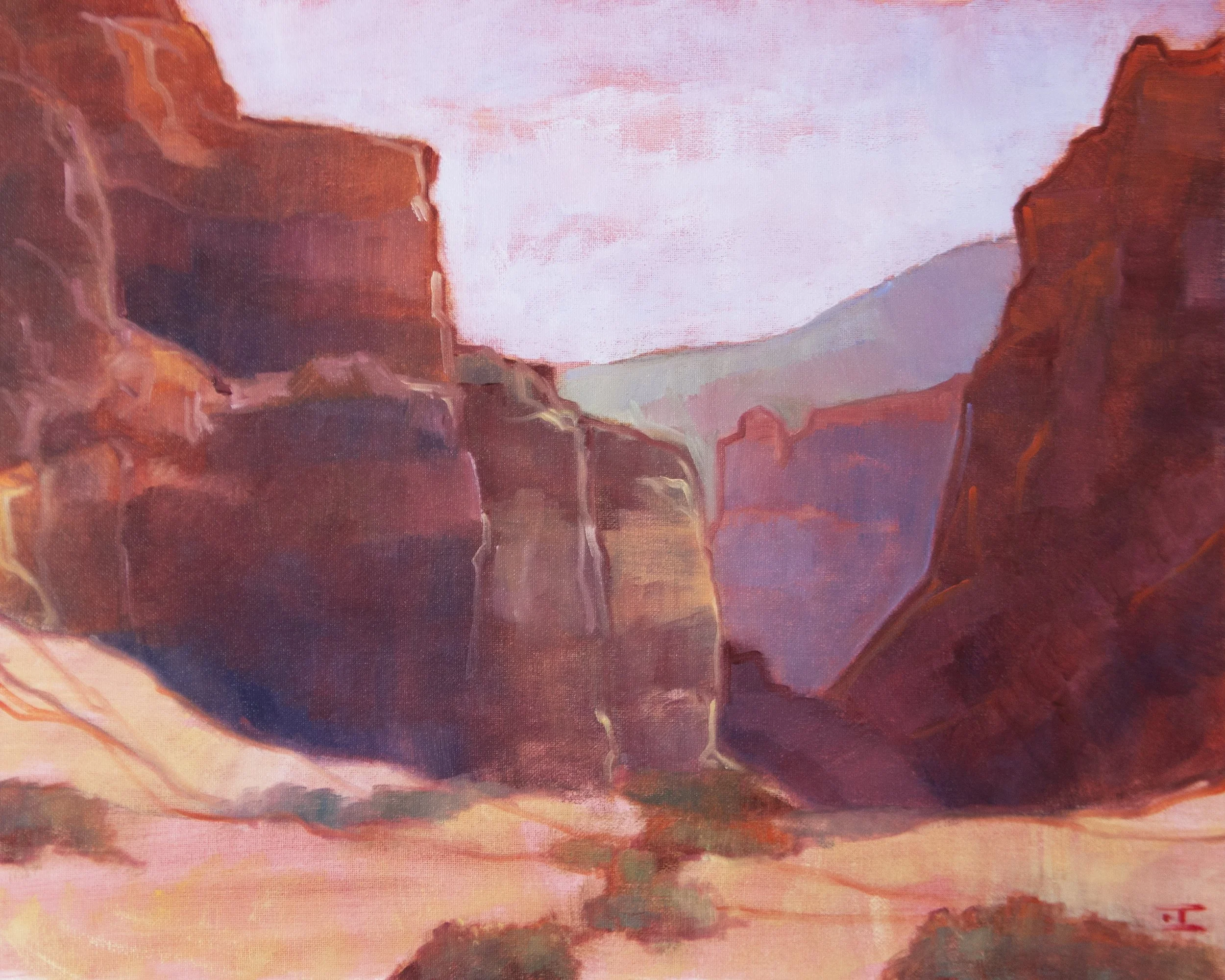 Desert Canyon 1, 16x20, oil on canvas