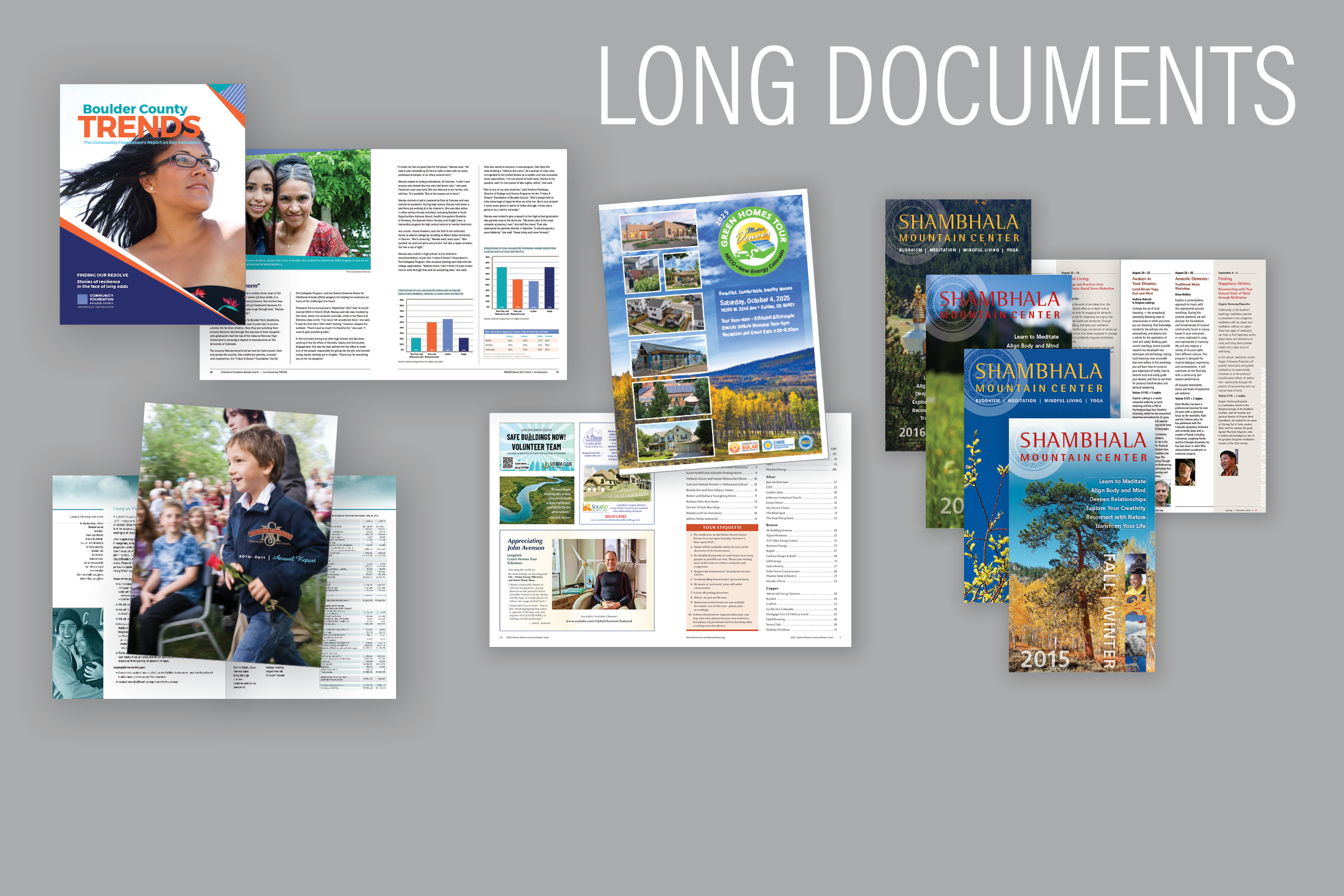 Course catalogs • Tour books • Technical Publications • Annual Reports