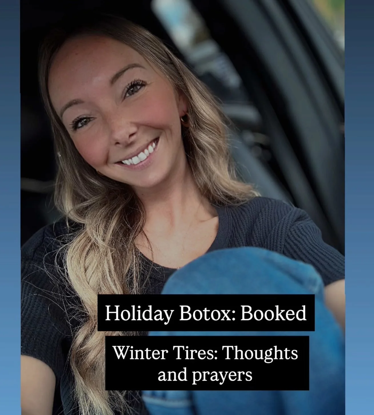 Face: refreshed. Tires: distressed.

One thing at a time, ladies 😂

Link in bio to book or call, text, or DM to schedule 🤍
📲 330-635-0883