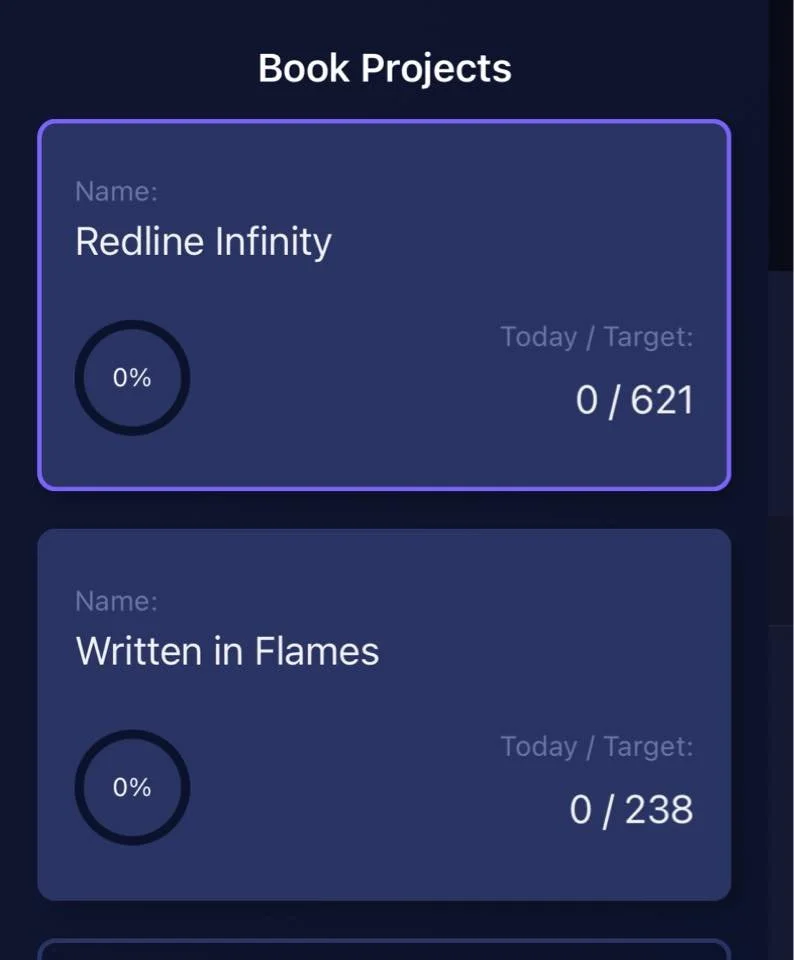 My next writing projects. 
Can you guess the genres? 😉