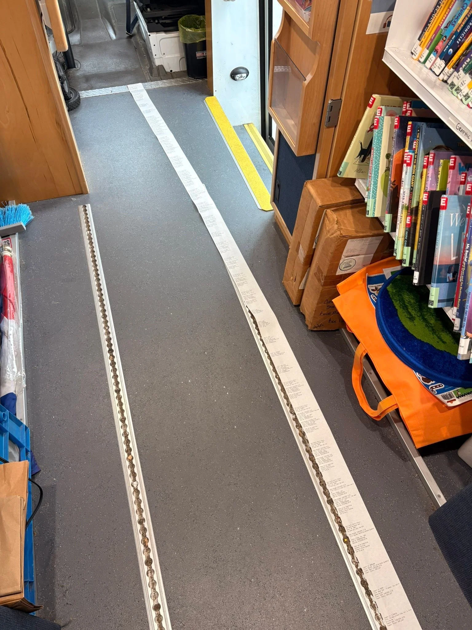 The receipt is one mobile library long. 
When the previous day was a busy one. 😜