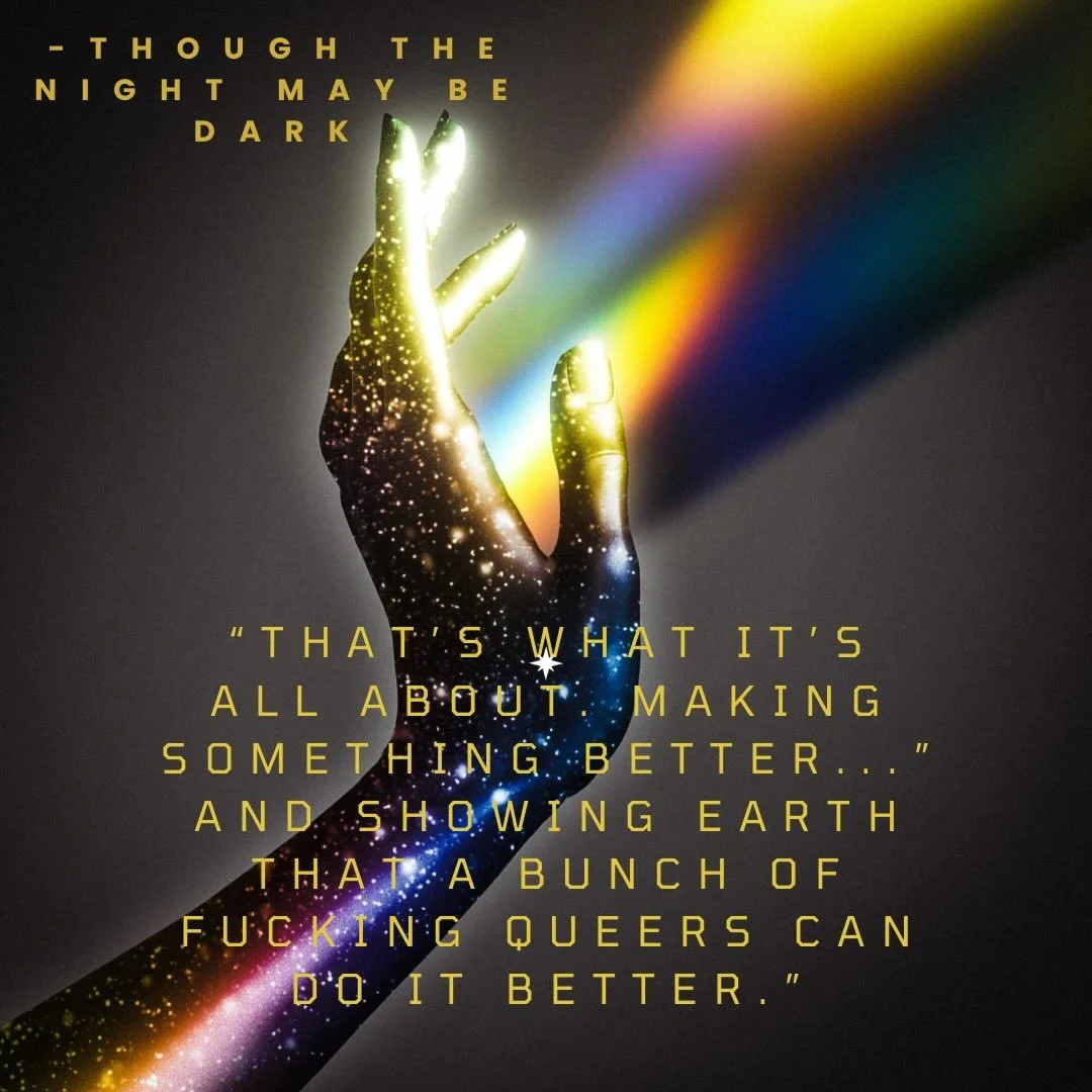 Alone and galaxies away from Earth, the future is theirs to forge or fracture. The Bifrost was never meant to be. Rejected from the official mission to Janus, an Earth-like world, untouched by human hands, these queer idealists embark on a forbidden 