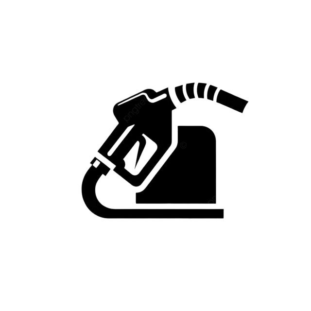 Line drawing of a fuel pump nozzle inserted into a fuel dispenser
