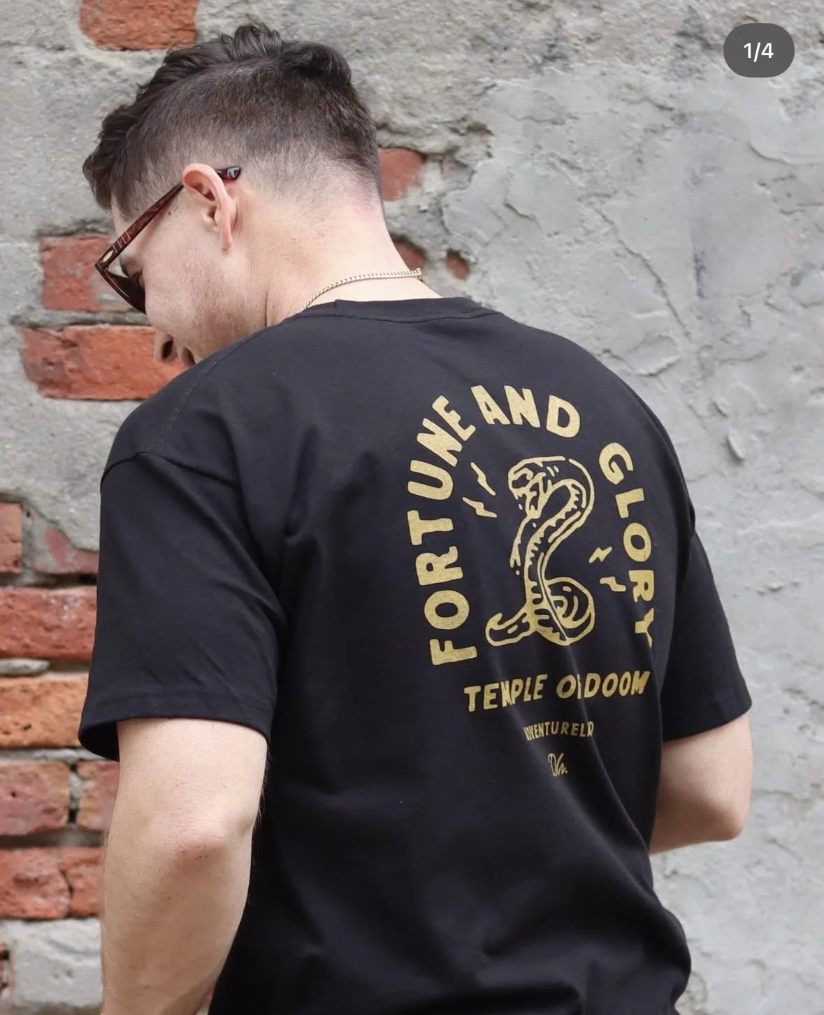 Original Fortune & Glory Tee Front & Back