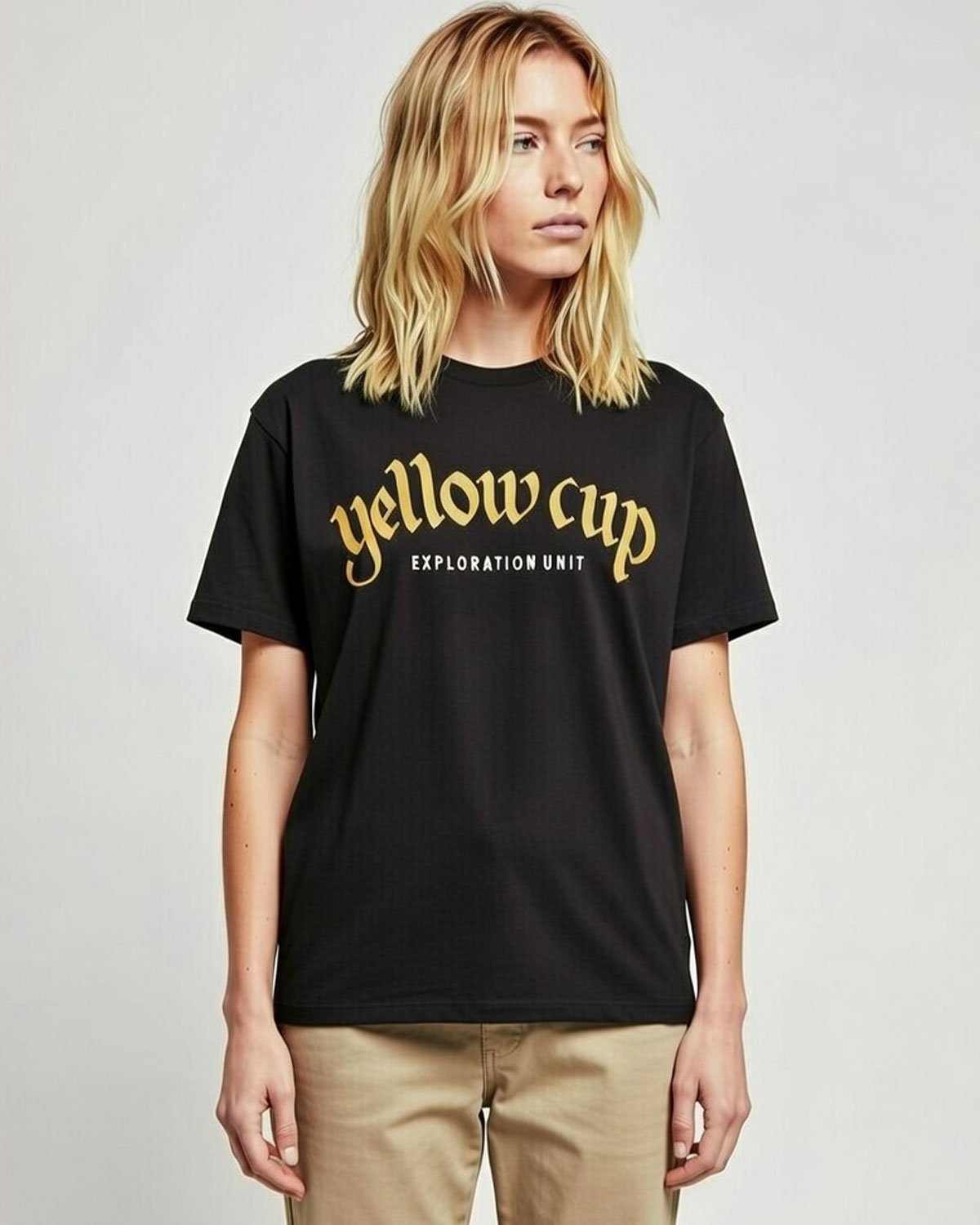 Unisex Yellow Cup Exploration Unit Tee – Classic & Oversized Fit