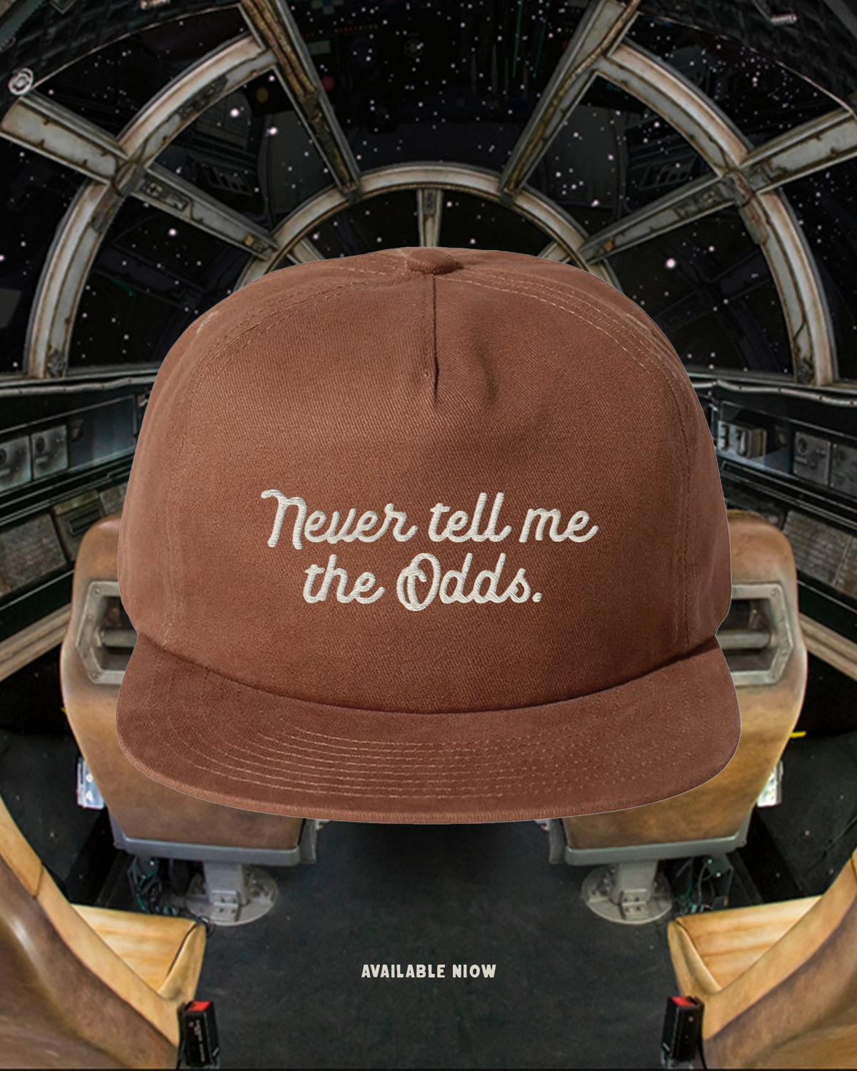 Never Tell Me the Odds Hat - Embroidered Rusty Sand Dunes