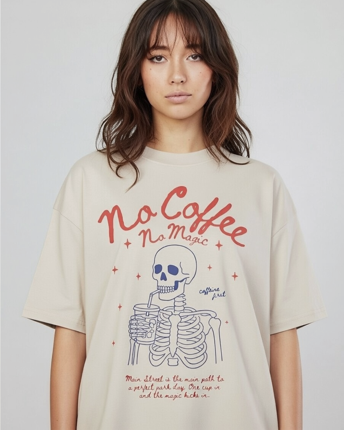 No Coffee No Magic Tee - Classic & Oversized Fit