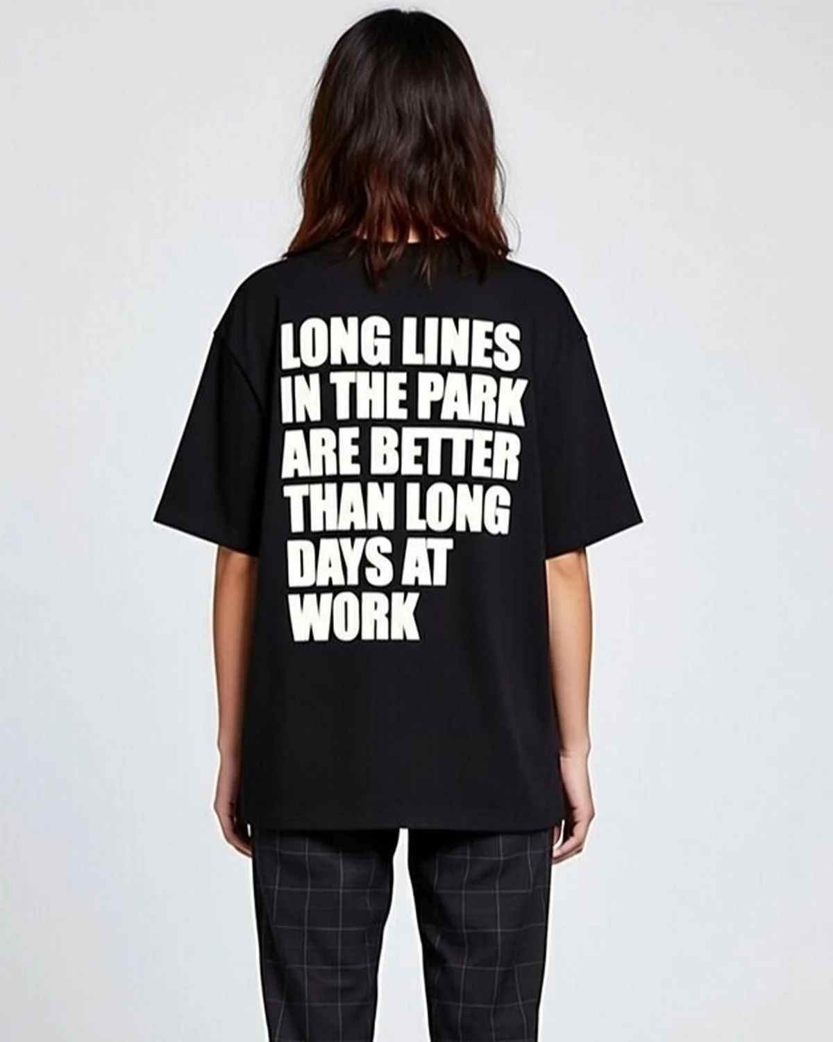 Long Lines Tee - Black Classic & Oversized Fit