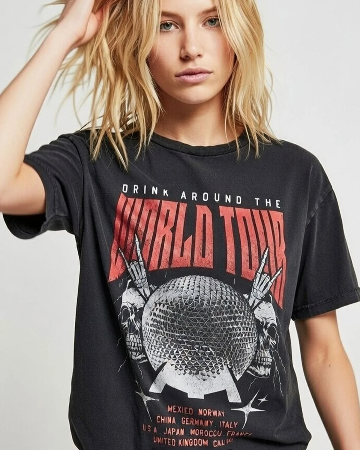 Drink Around the World Tee – Vintage Washed