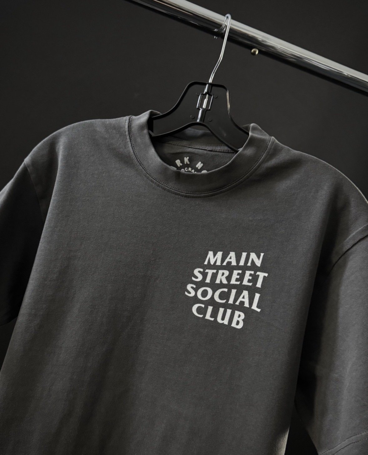 Main Street Social Club Tee - Dark Grey Peregrino Custom