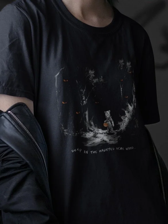 park hop tees halloween spooky season tee haunted acre woods.jpg