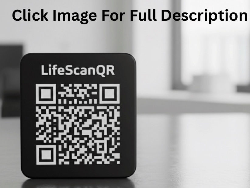 LifeScanQR custom QR code memorial plaque with online memorial hosting for tombstones and urns
