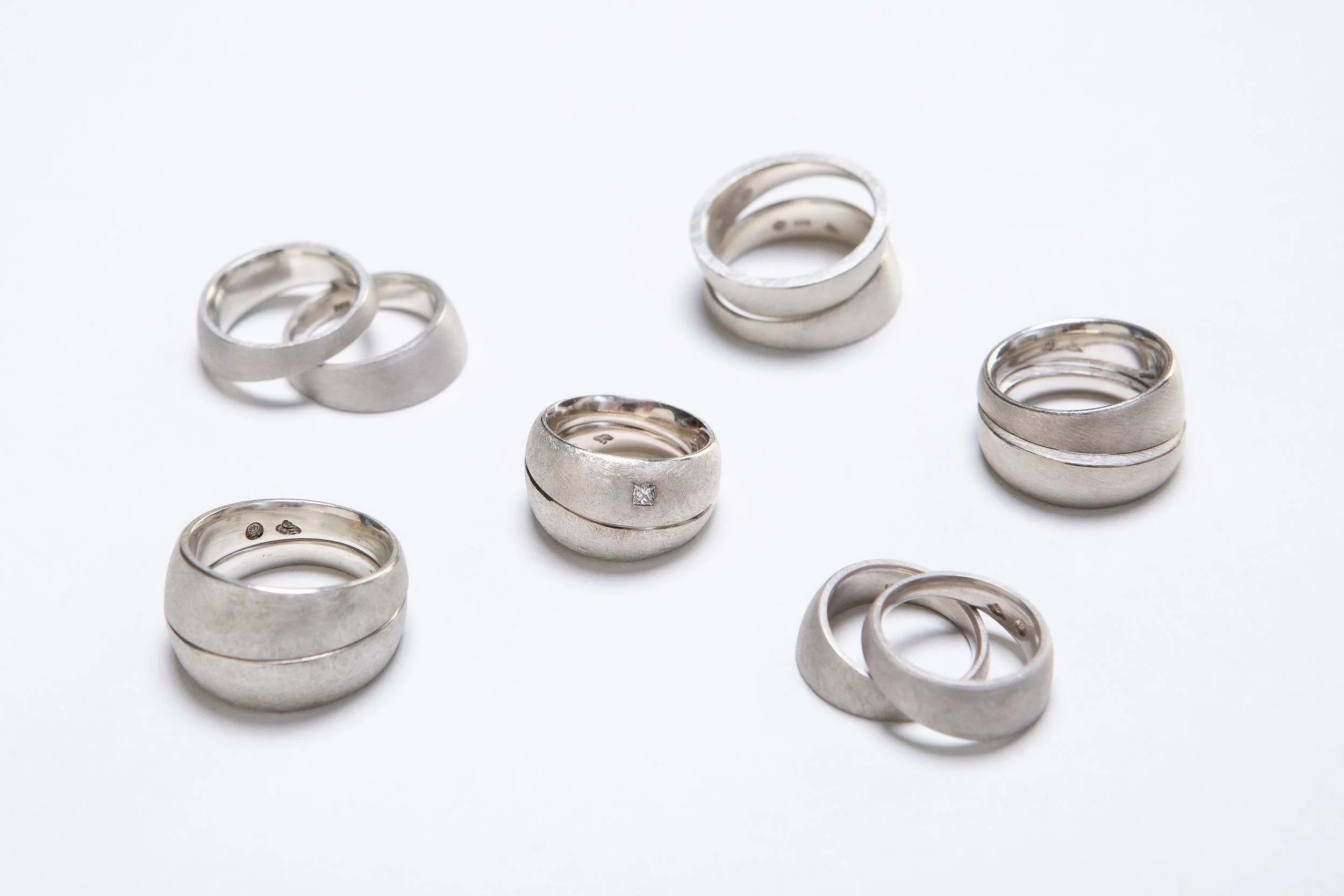 im zeichen der teilung, Silberringe [Preis auf Anfrage]