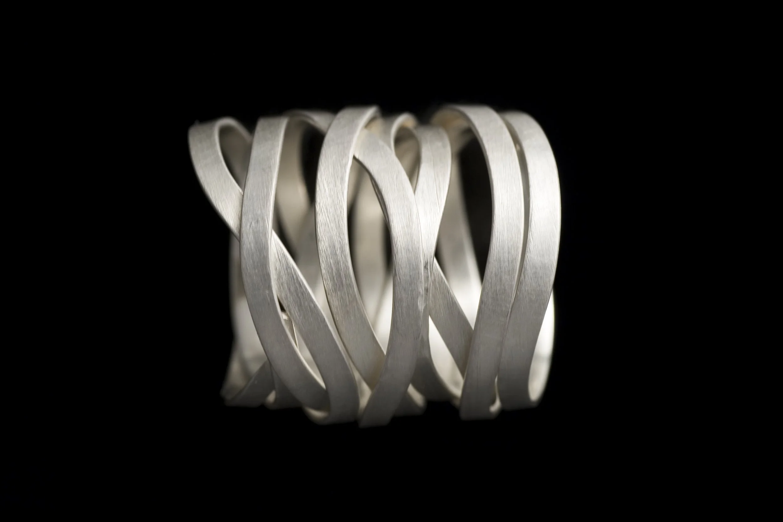 brücke zwischen den zweien, 925er silber Ring