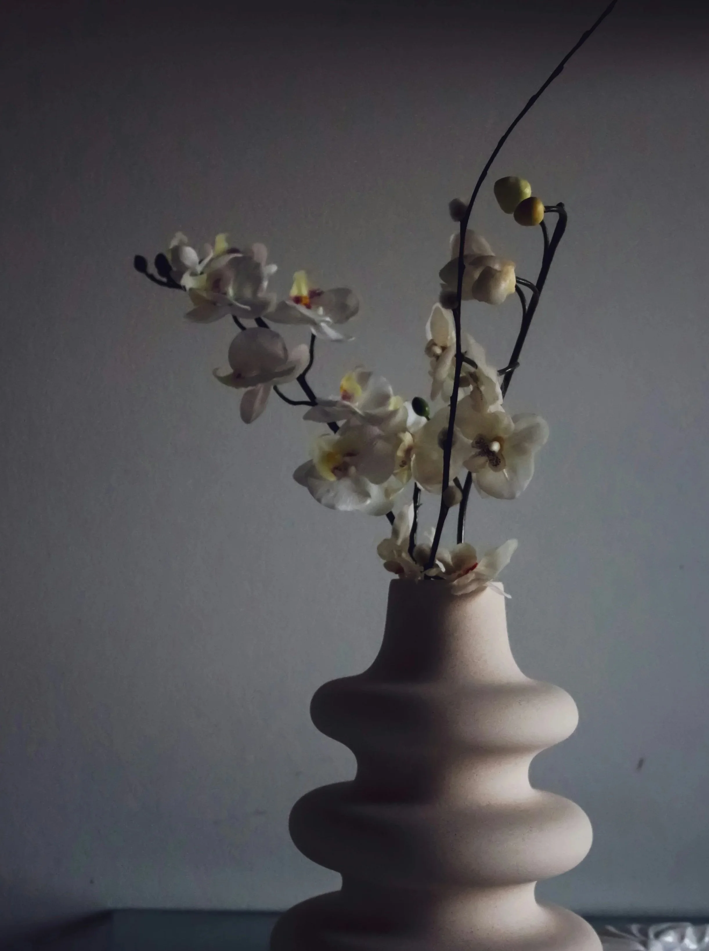 floral vase psychotherapy office