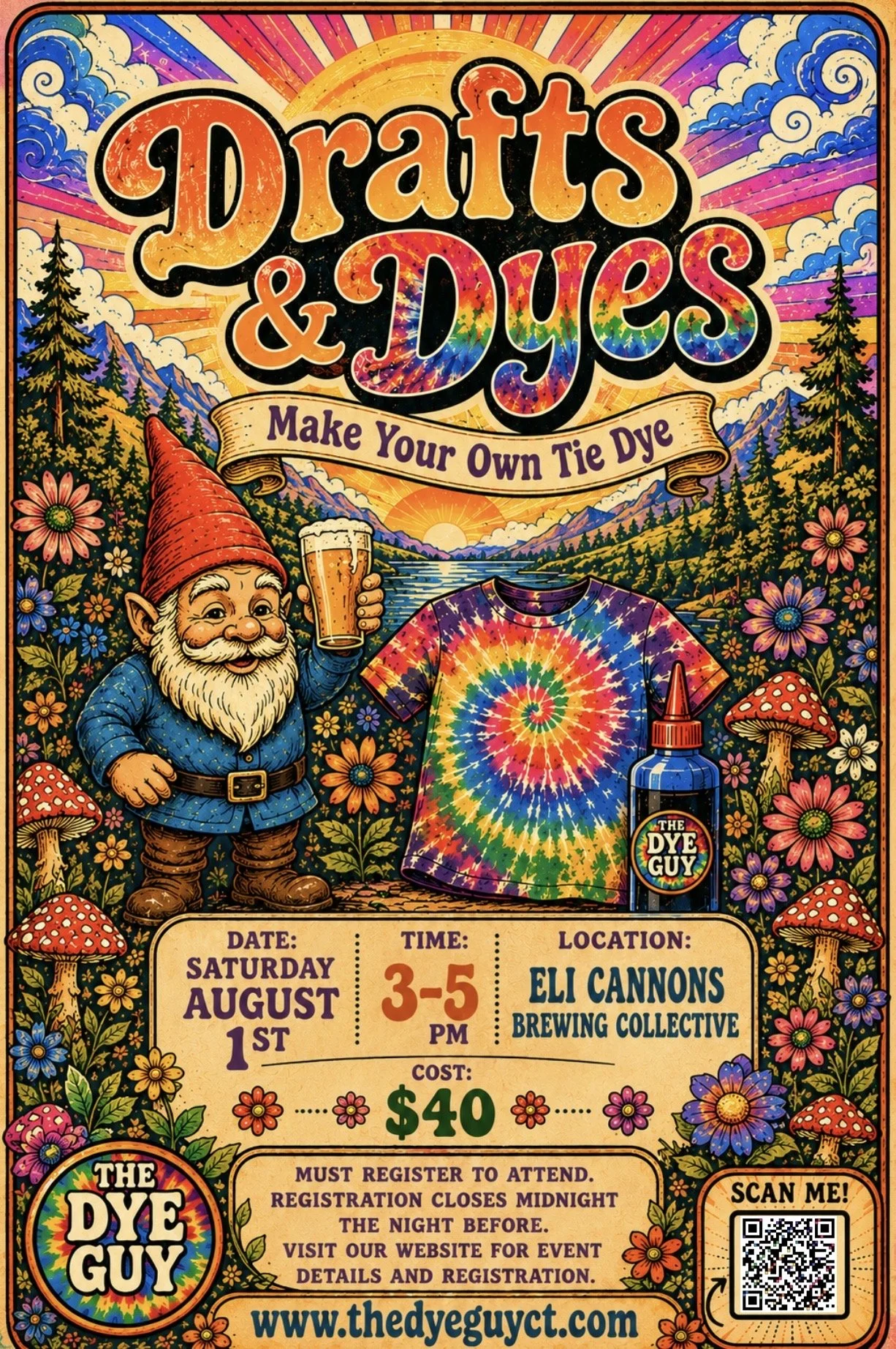 Drafts &amp; Dyes @ Eli Cannons Brewing Collective