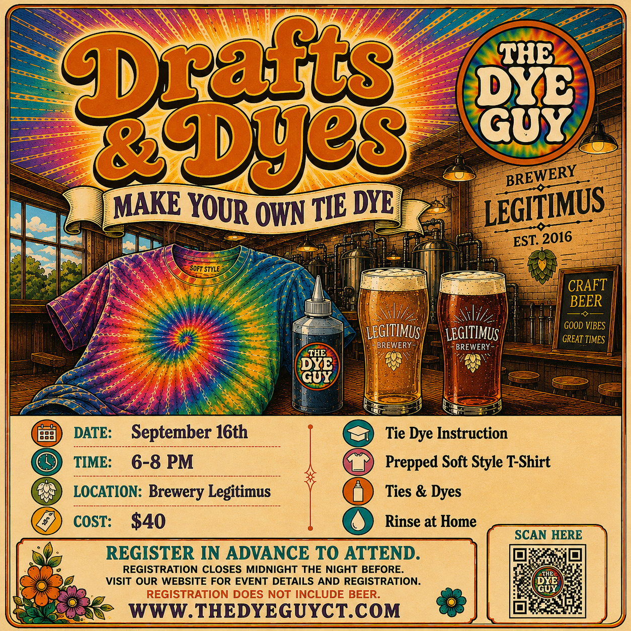 Drafts & Dyes @ Brewery Legitimus