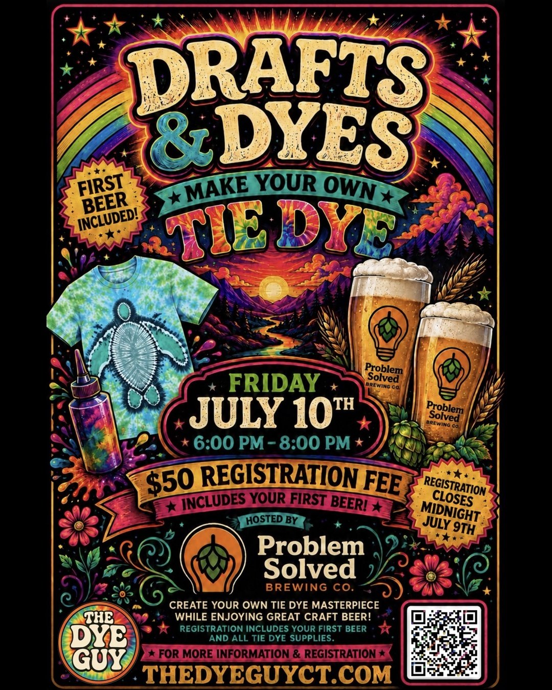 Drafts & Dyes at Problem Solved Brewing Co.