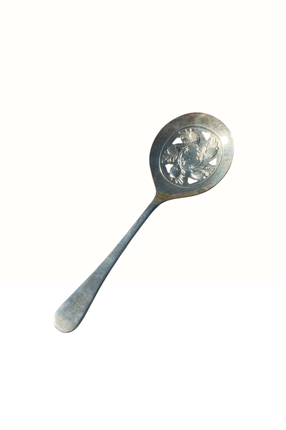 Vintage Silver-Plated Serving Spoon