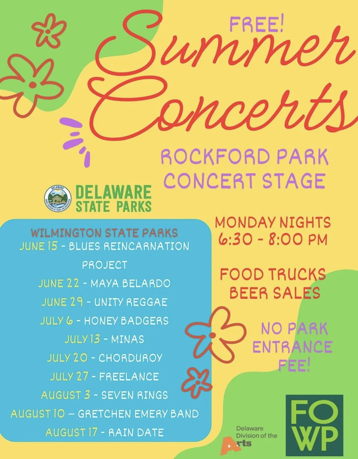Summer Concert Series- Rockford Park, Wilmington, DE