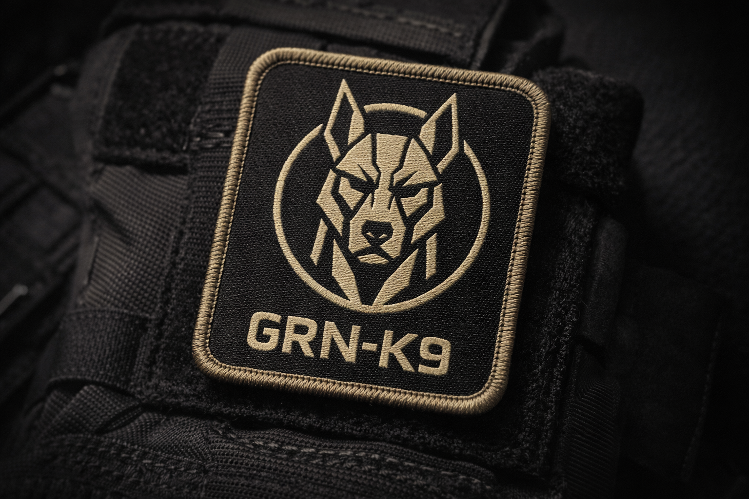 GRN-K9 EMBROIDERED VELCRO PATCH