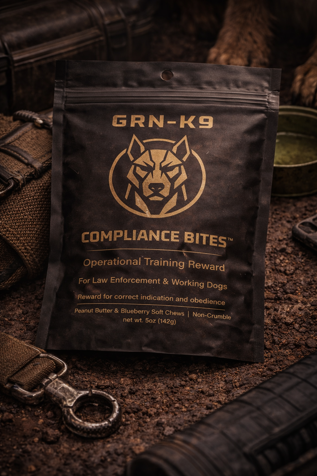 GRN-K9 COMPLIANCE BITES TWO PACKAGES