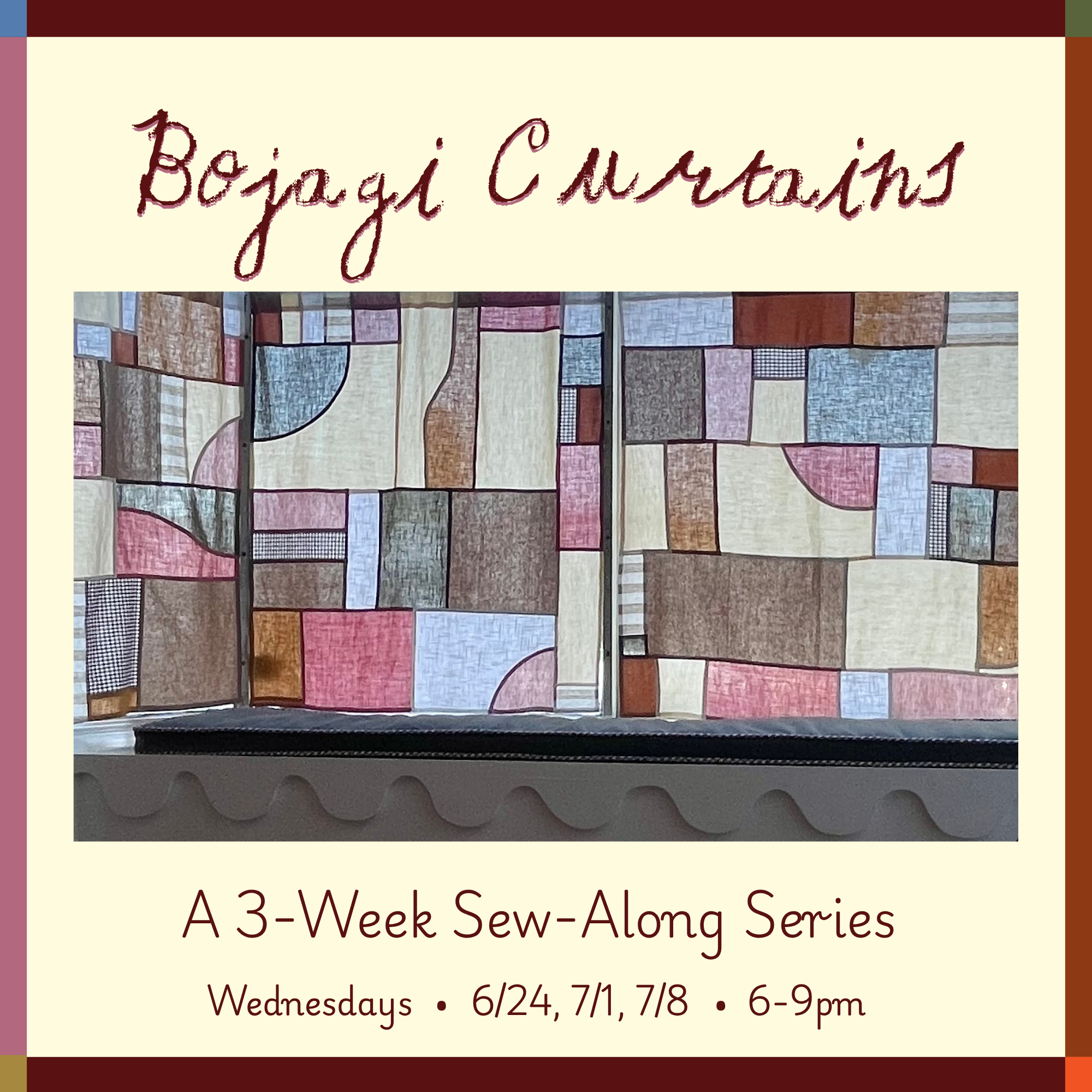 Bojagi Curtains: A 3-Week Sew-Along Series