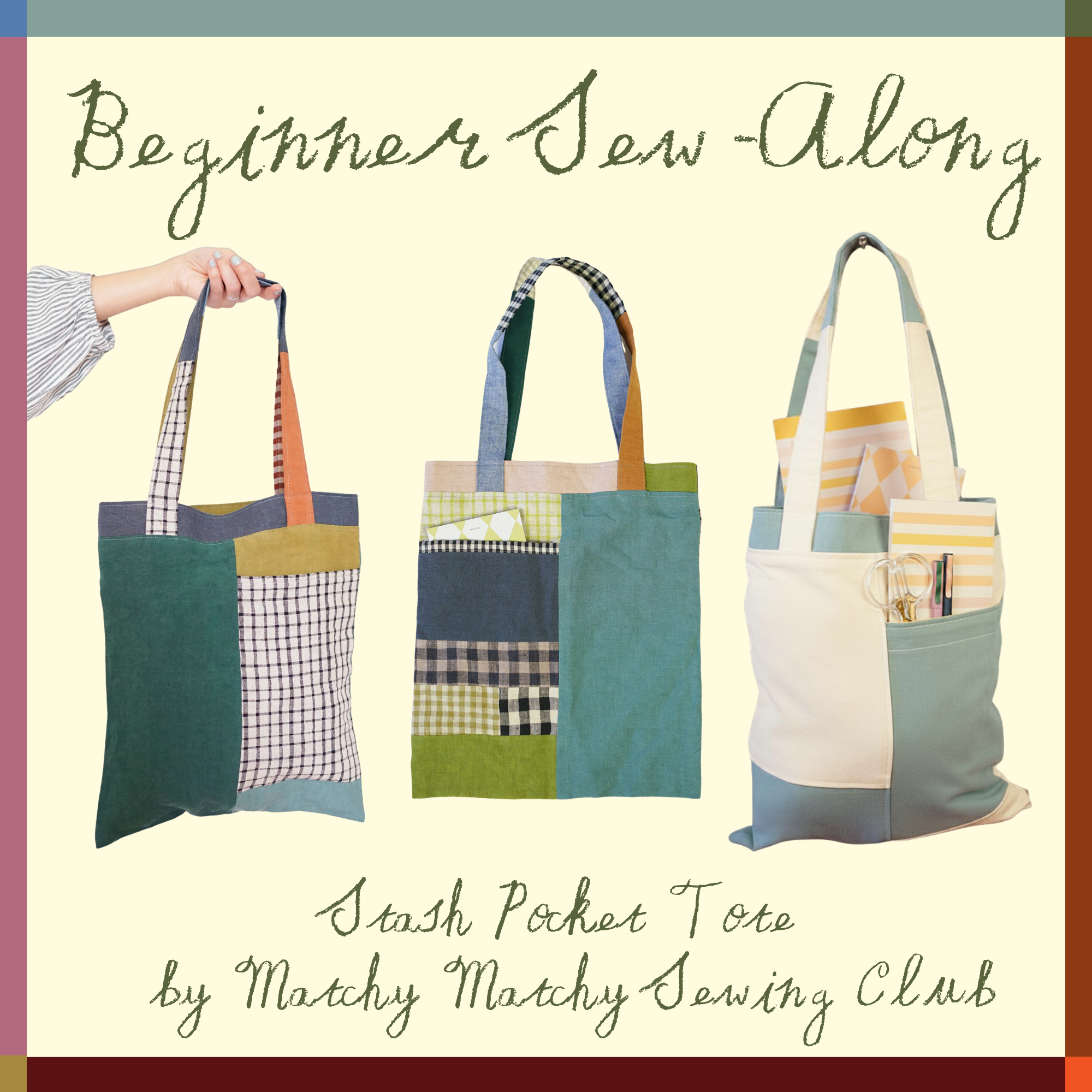 Beginner Sew-Along: Stash Pocket Tote