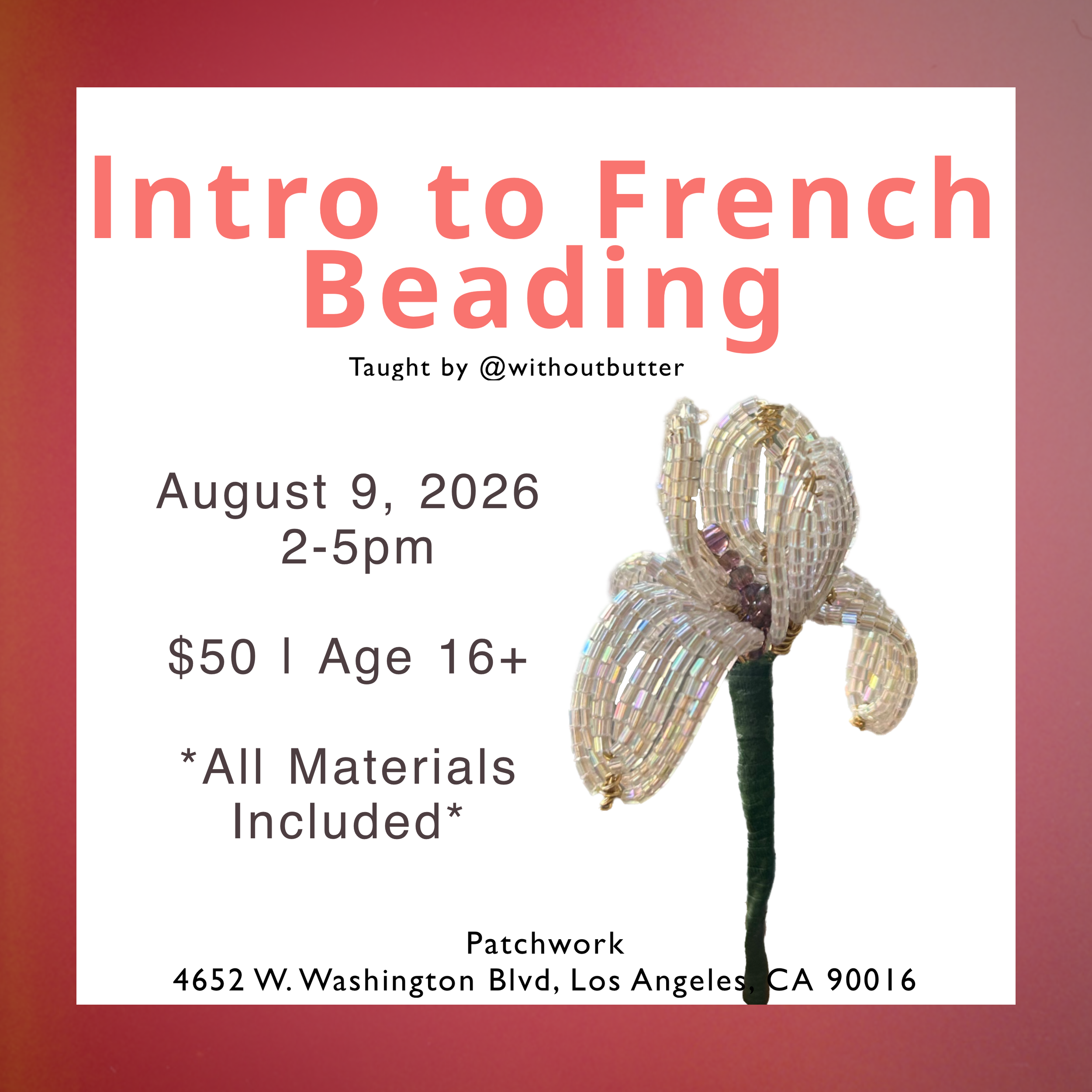 Intro to French Beading