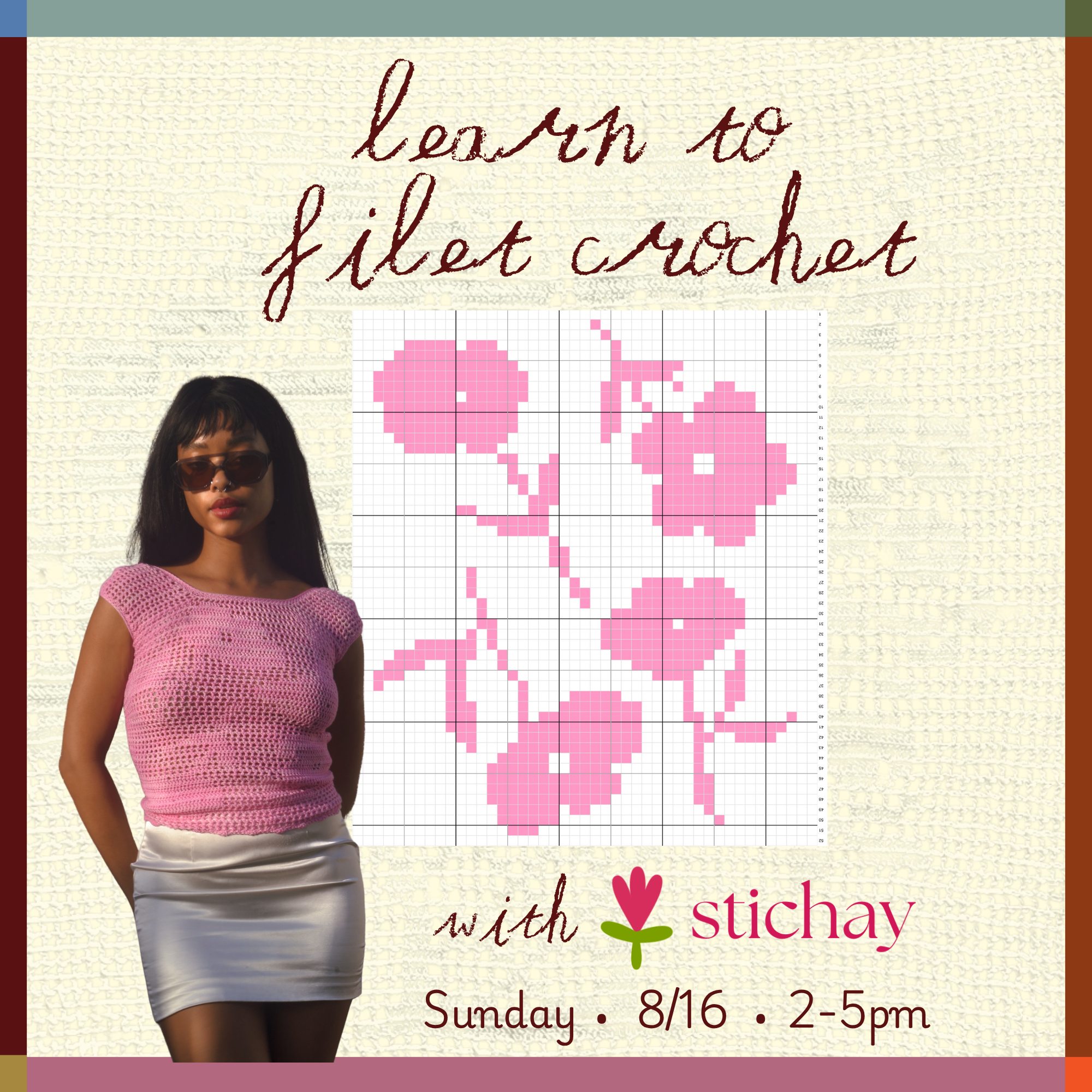 Learn to Filet Crochet with Stichay