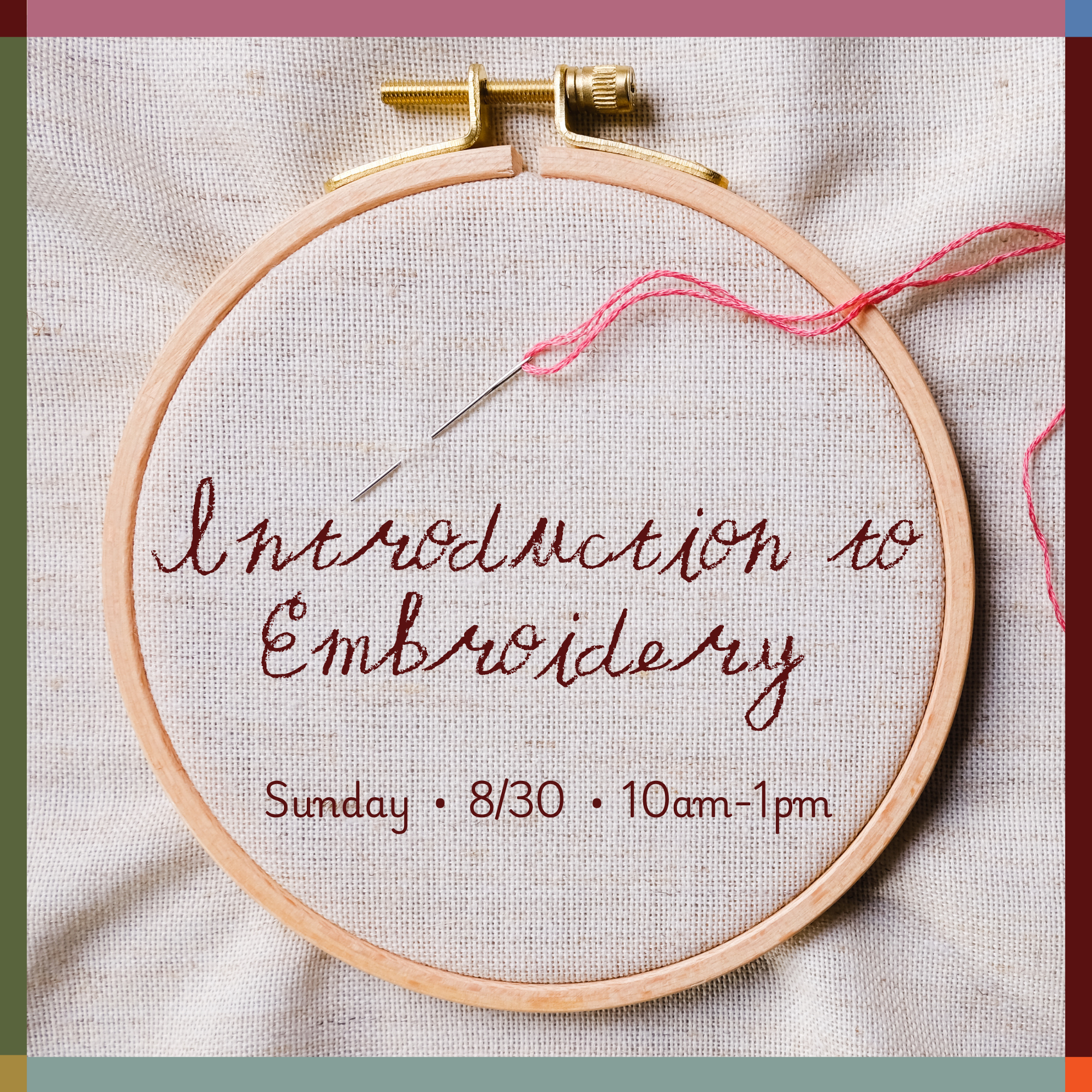 Introduction to Embroidery
