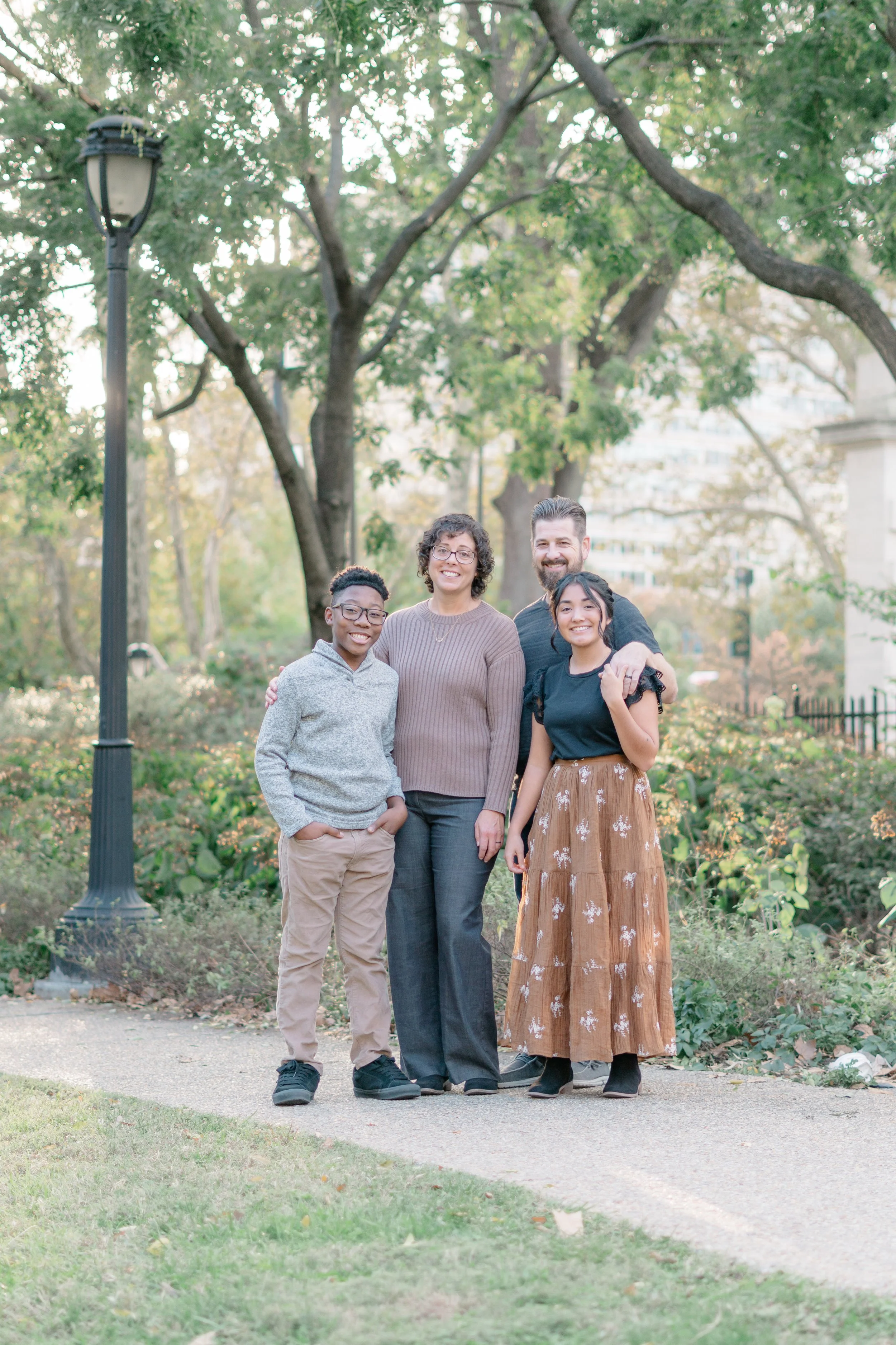 Laurie’s customers, Evan and Kade, running down a mountain after getting married. 