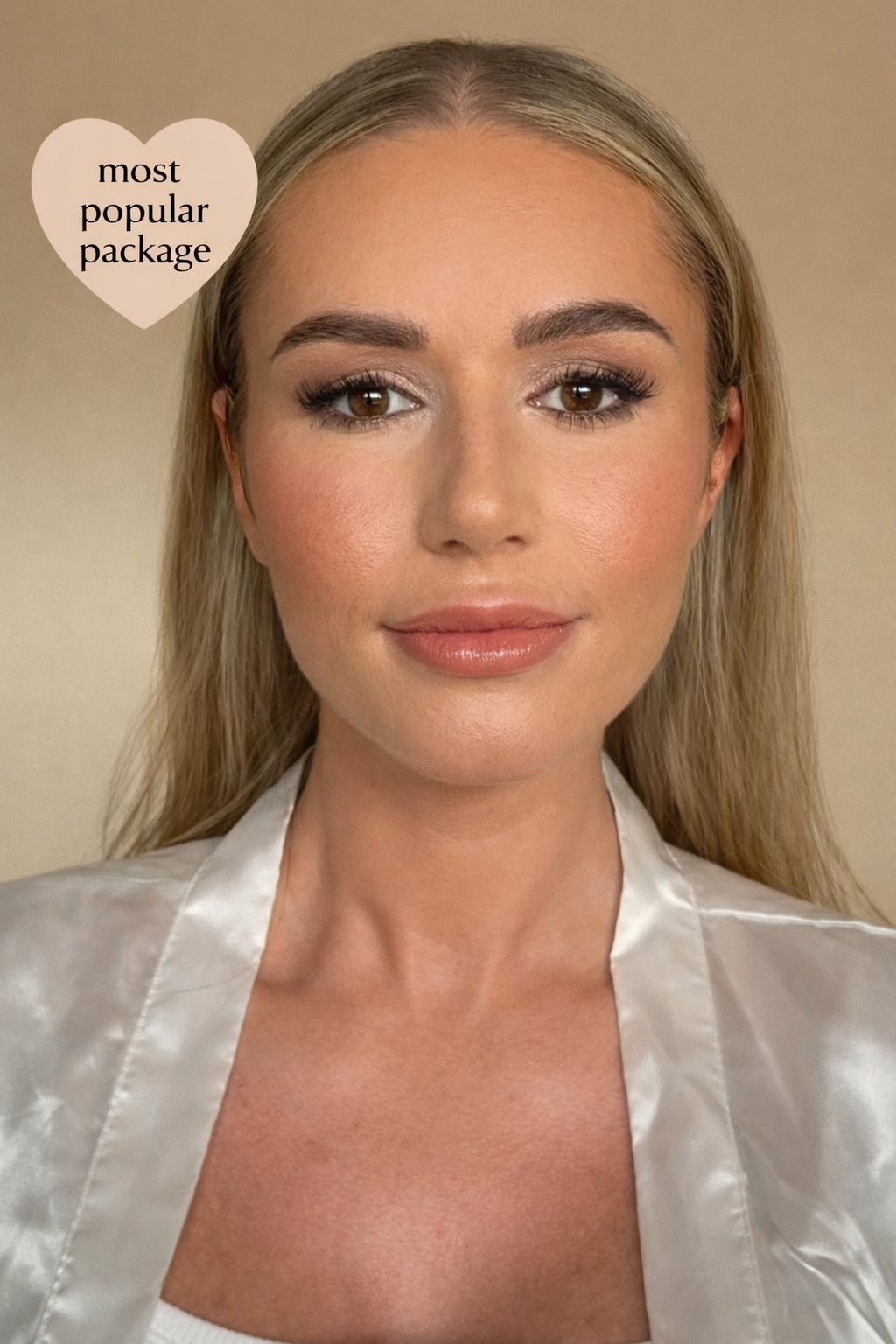 Radiant bridal makeup highlighting natural features for Dudley wedding