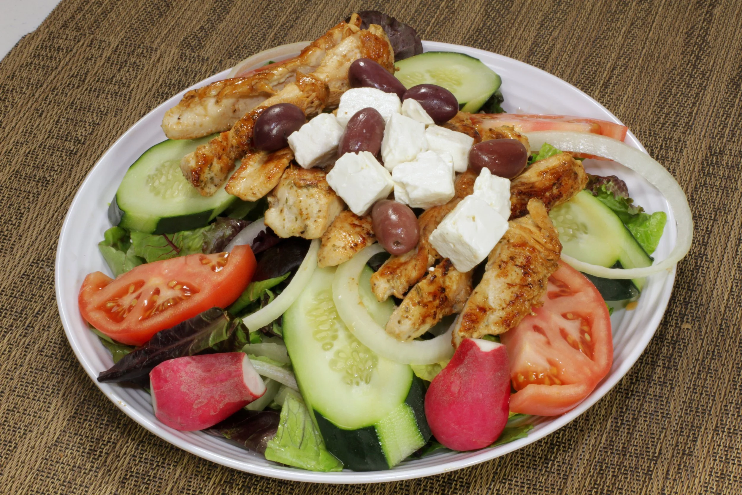 Greek Salad with chicken