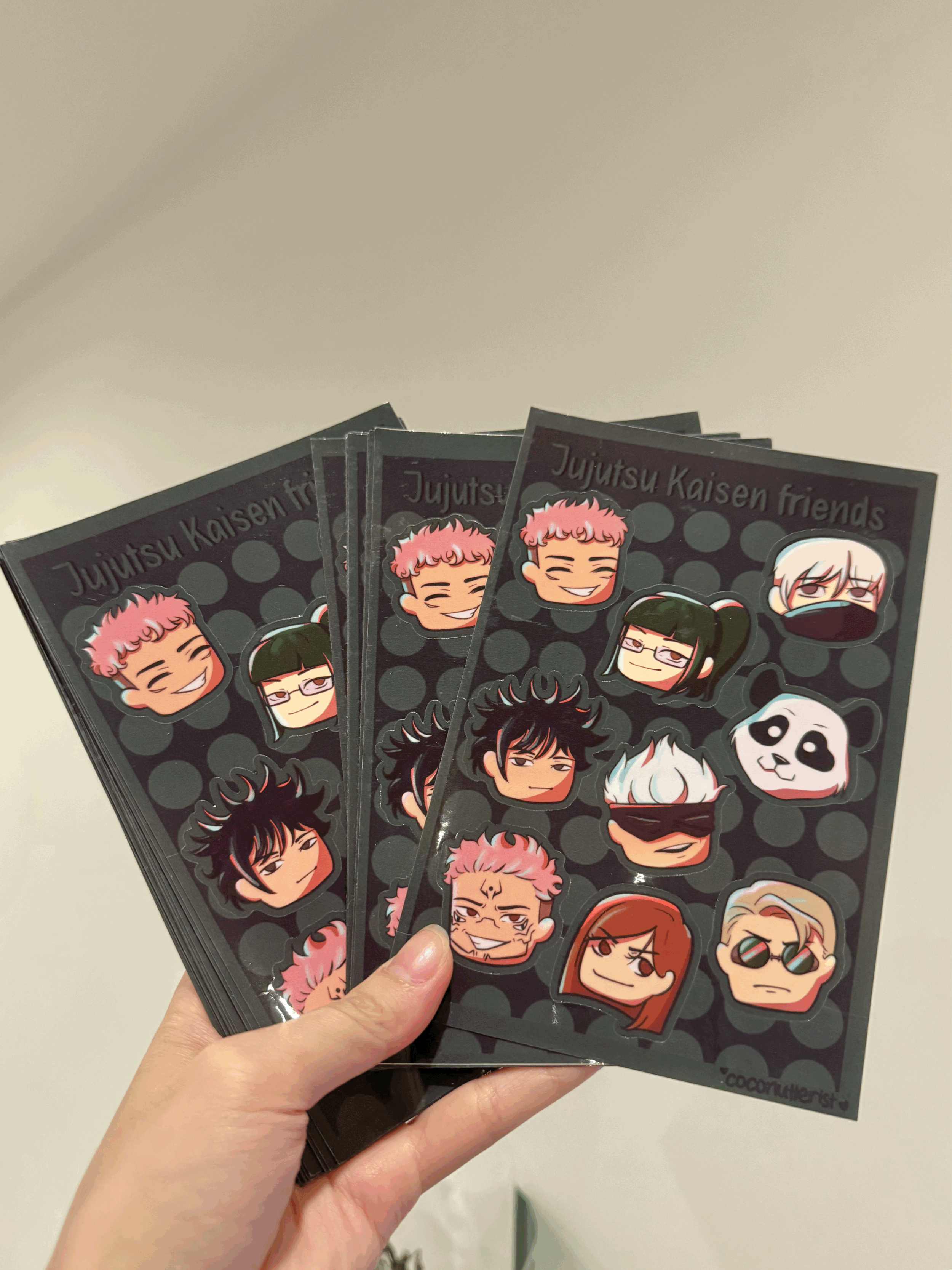 Jujutsu Kaisen Friends Sticker Sheet