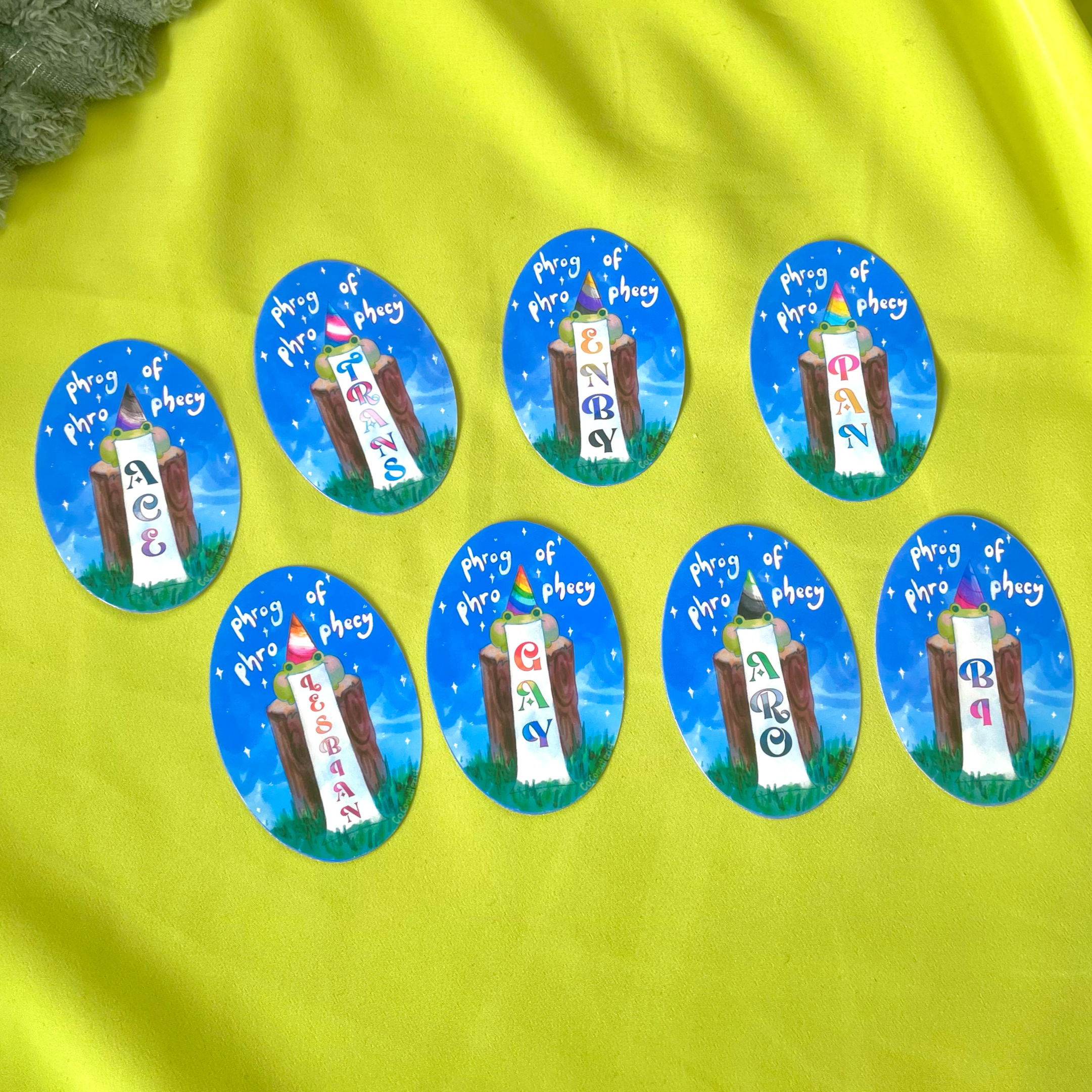 "phrog of phrophecy" LGBTQ+ sticker
