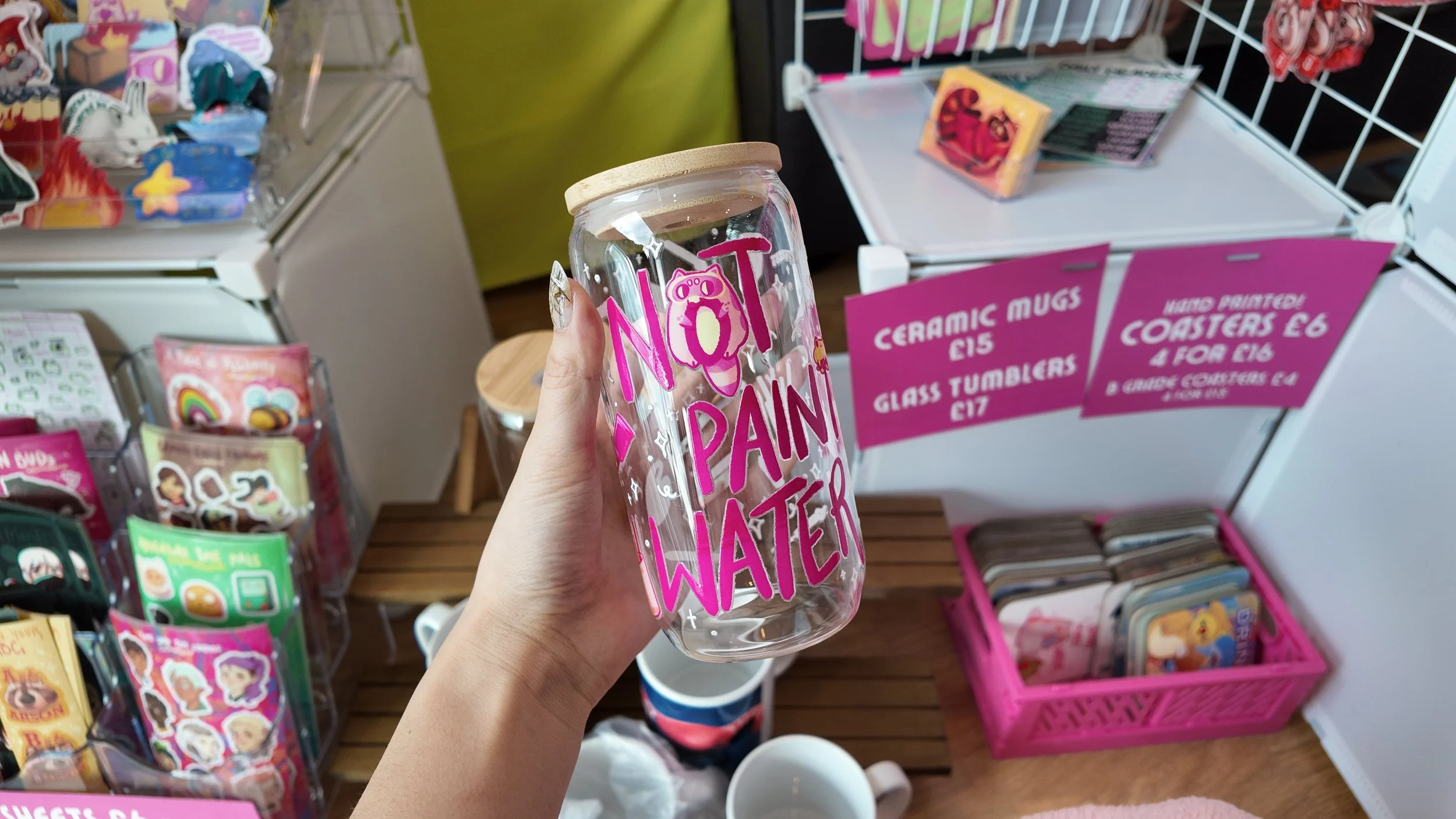 Foobs and Grog "Not Paint Water" Glass Tumbler (PREORDER)