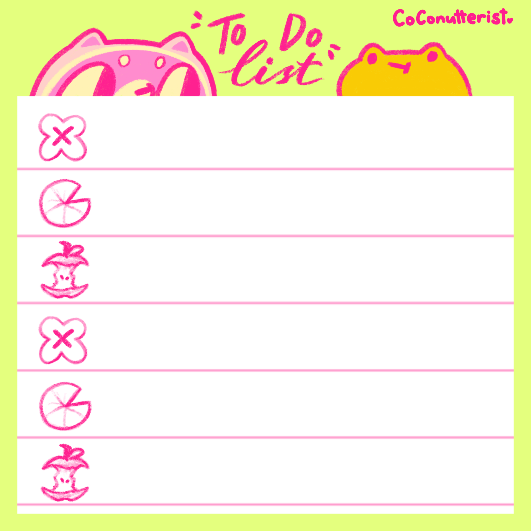 Foobs and Grog To-Do list Sticky Note (PREORDER)