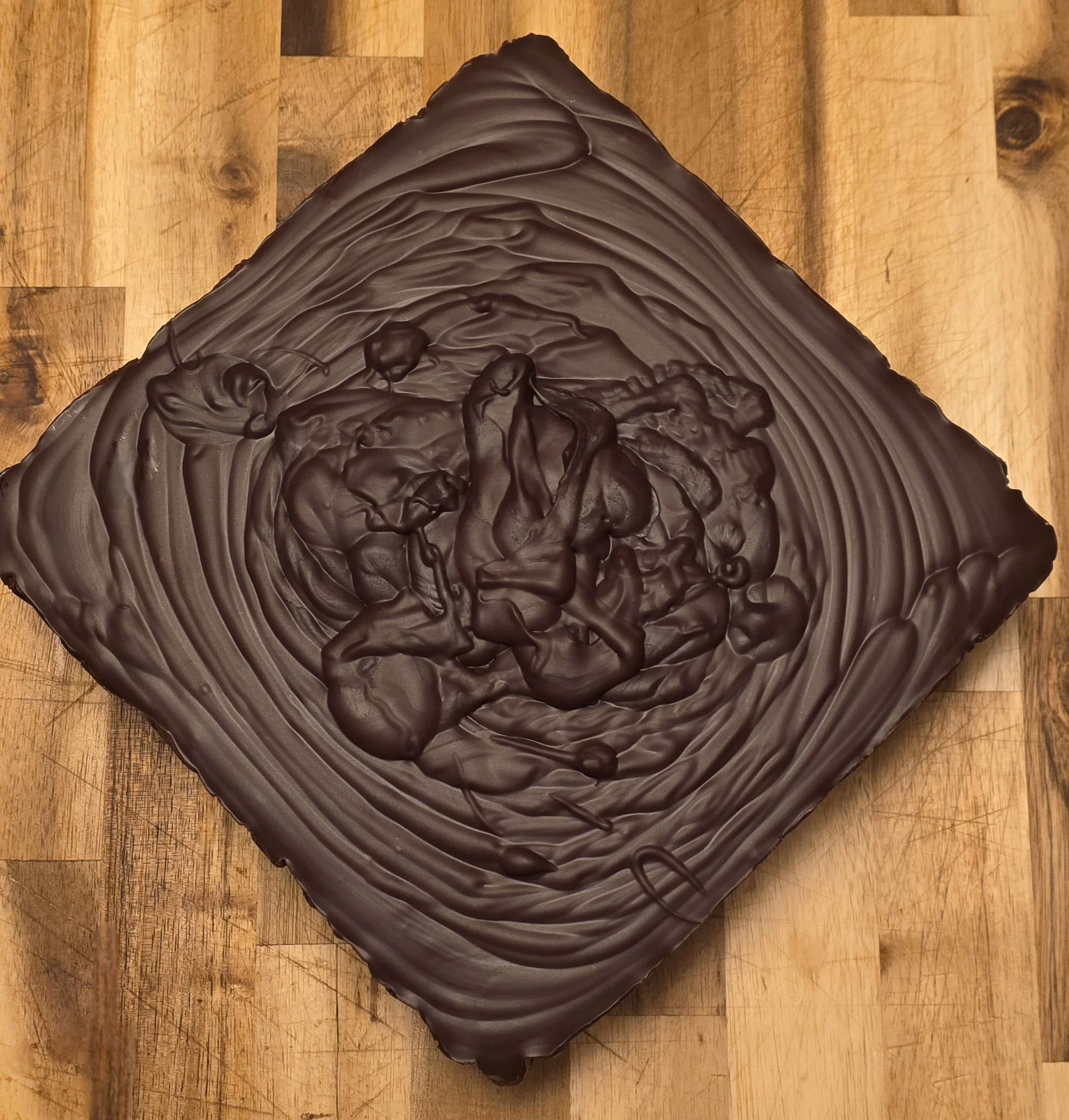 Dark Chocolate Dry Land Antero Wheat Whiskey Fudge — Whole Slab