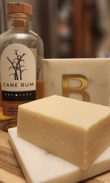 Boozy Sue’s Dry Land Cane Rum Fudge — White Chocolate Edition