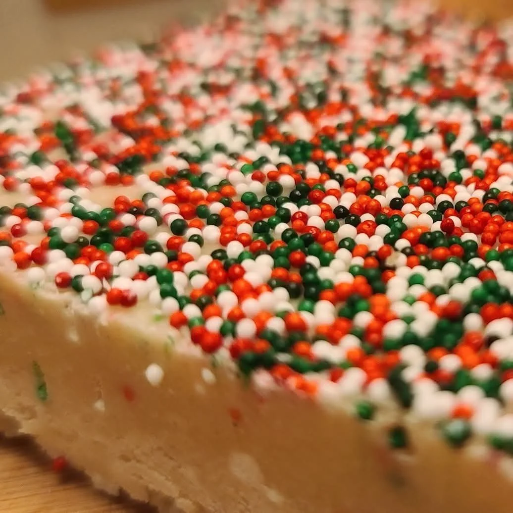 Boozy Sue’s Christmas Sugar Cookie Fudge