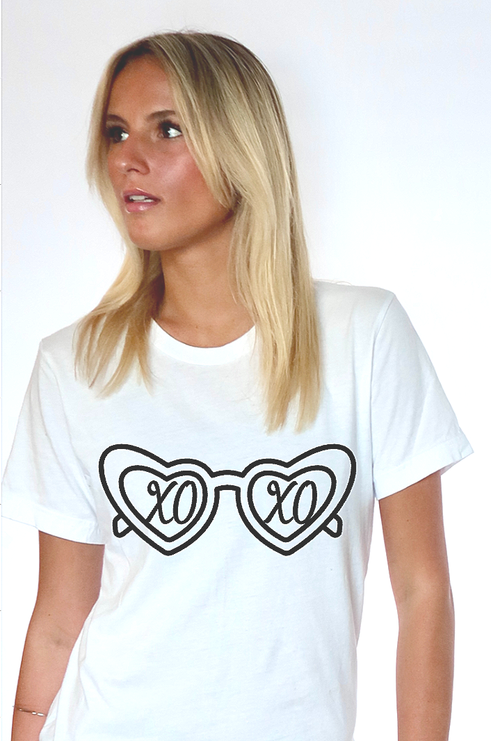 "XOXO" Glasses Tee - Adult
