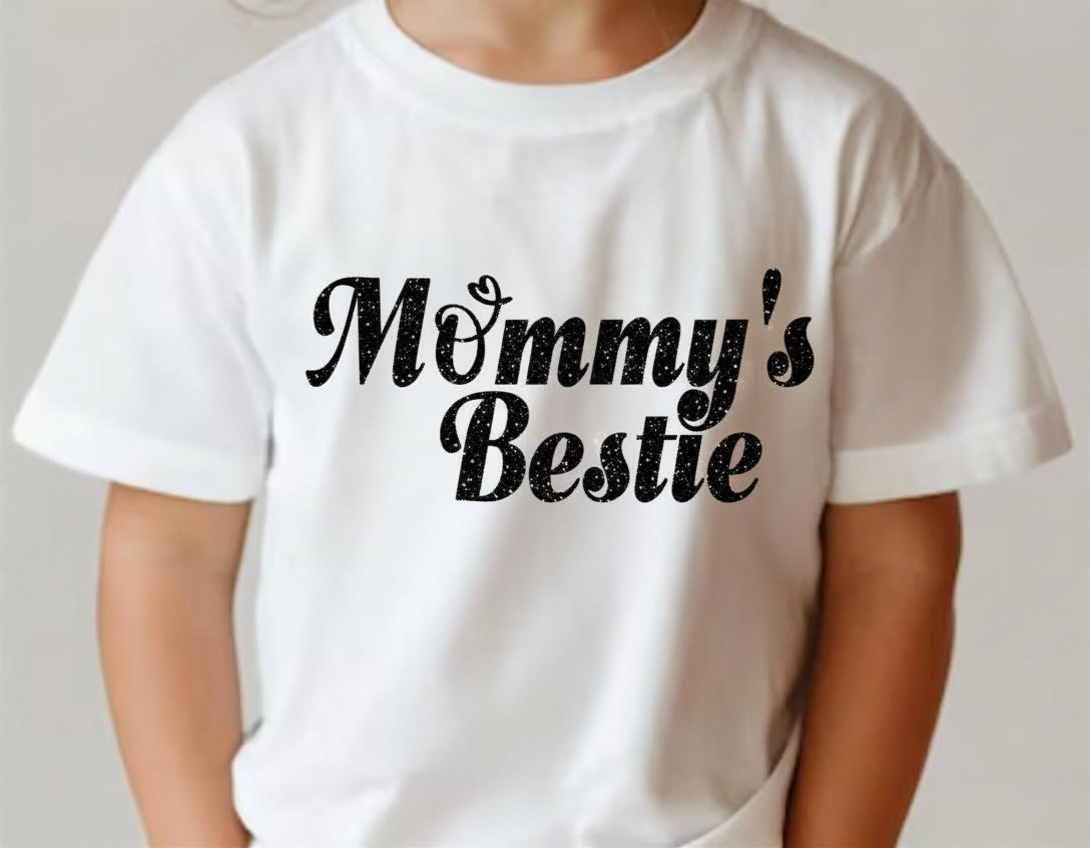 Mommys Bestie White with Black Glitter.webp