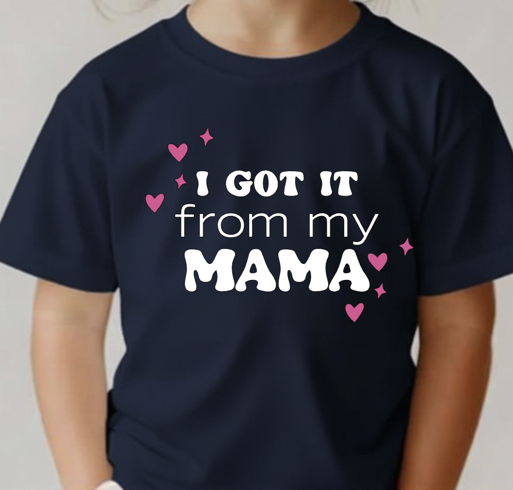 From My Mama Black Tee.png