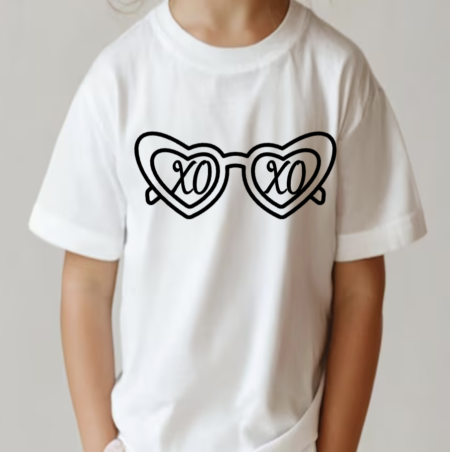 "XOXO" Glasses Tee - Kids